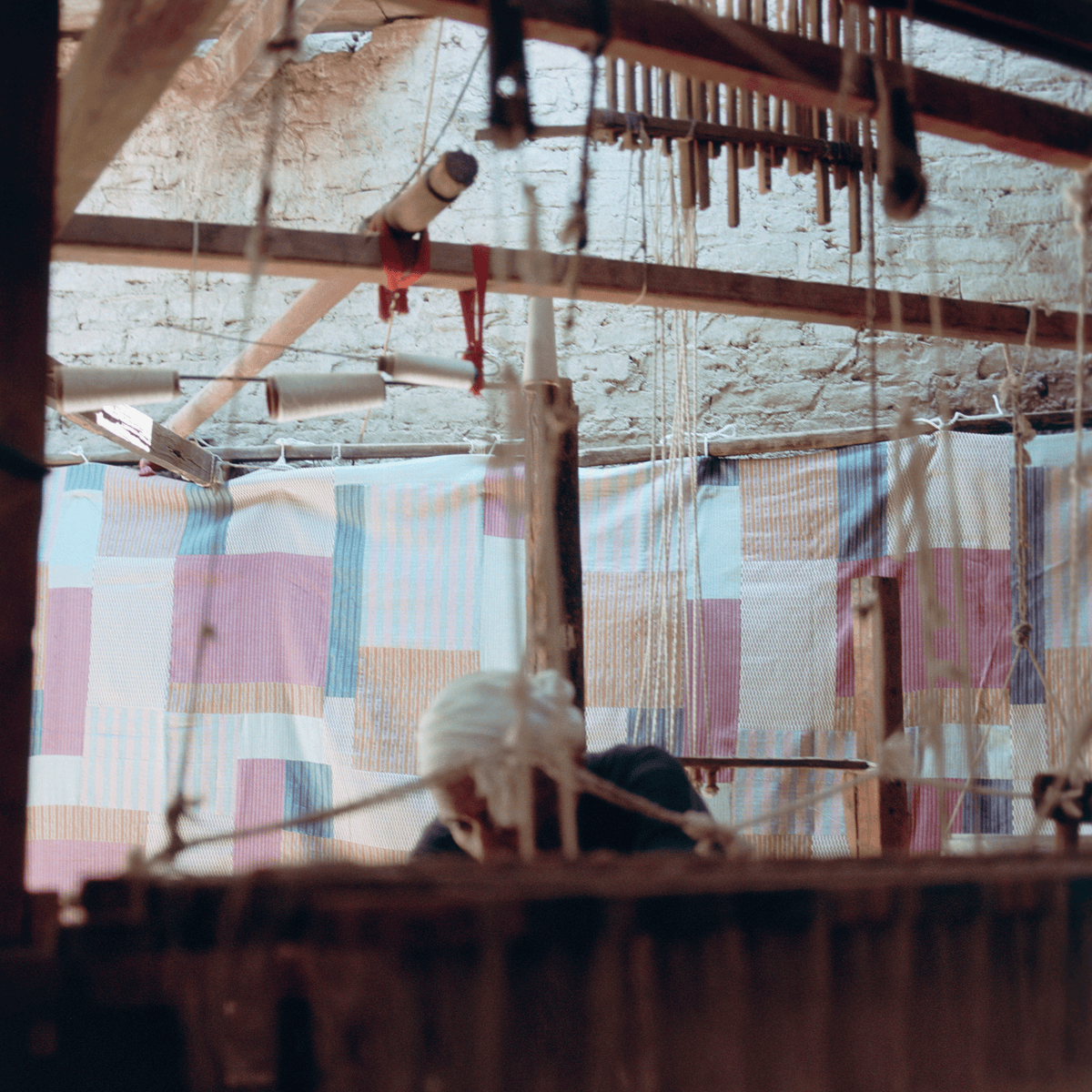 The Loom Handwoven Patchwork Tablecloth