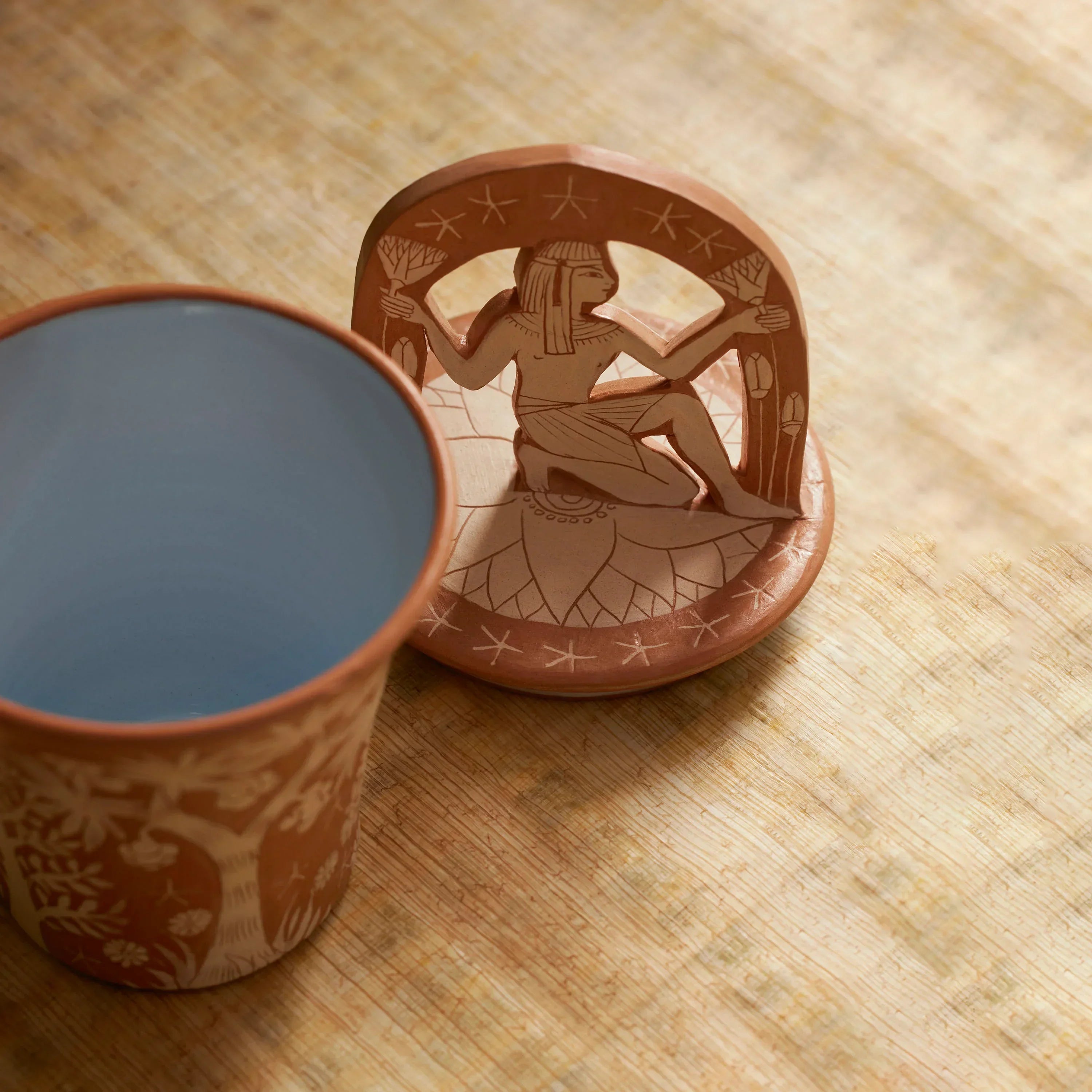 Ancient Garden Jar With Lid