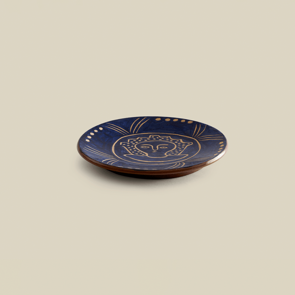 Taya Hand-Painted Fayoum Pottery Dessert Plate (Set Of 2)