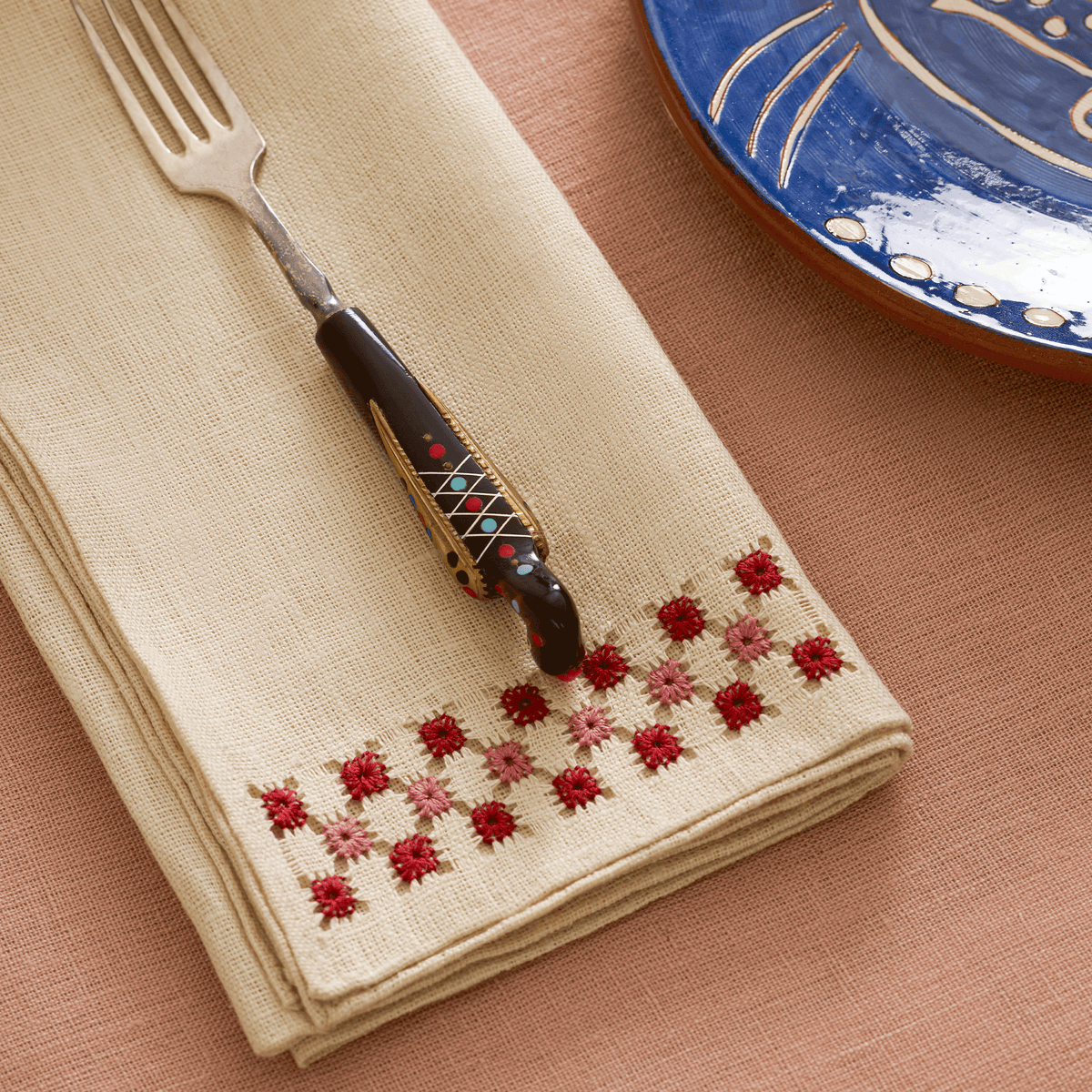BNDL-Byzantine Hand-Embroidered Linen Napkin