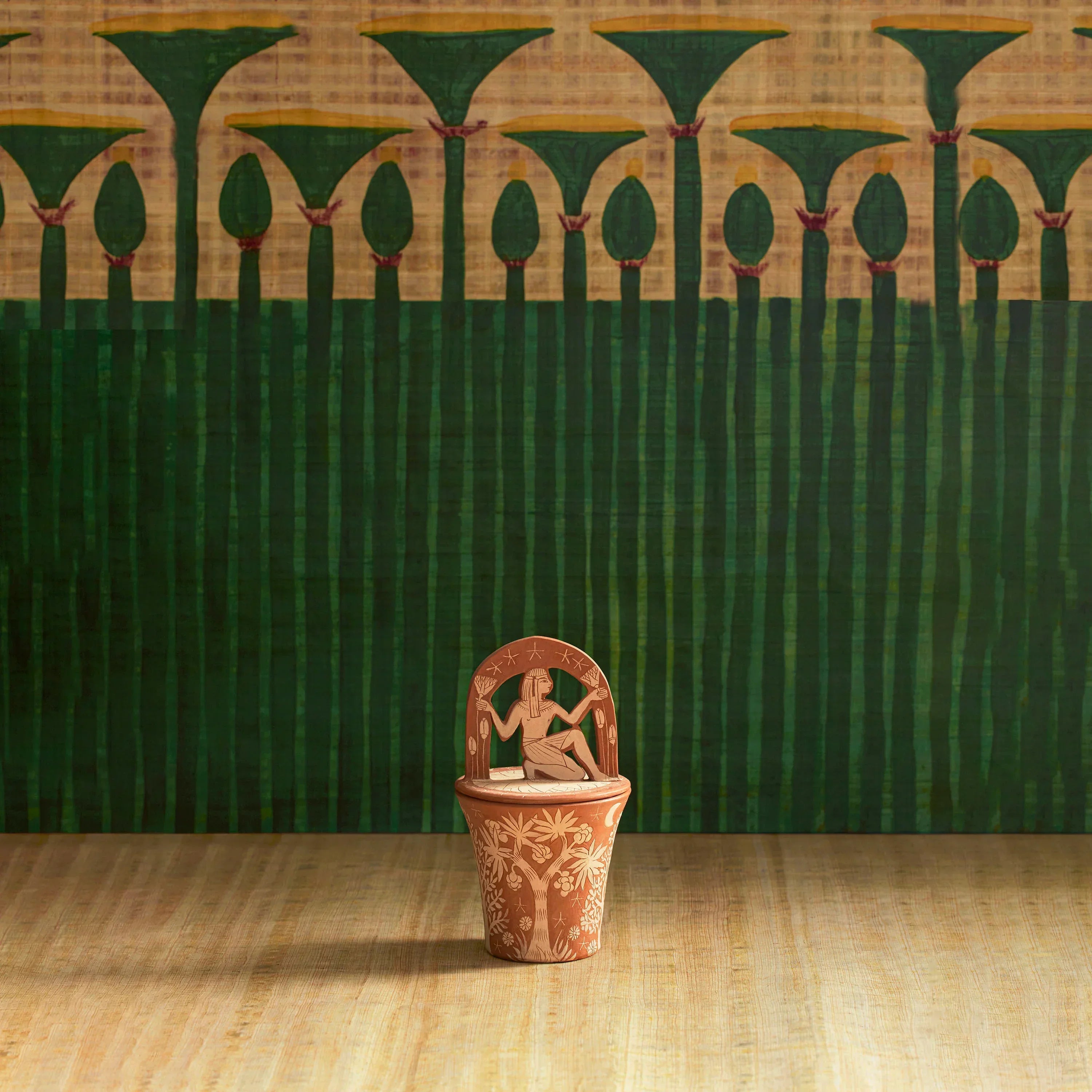 Ancient Garden Jar With Lid