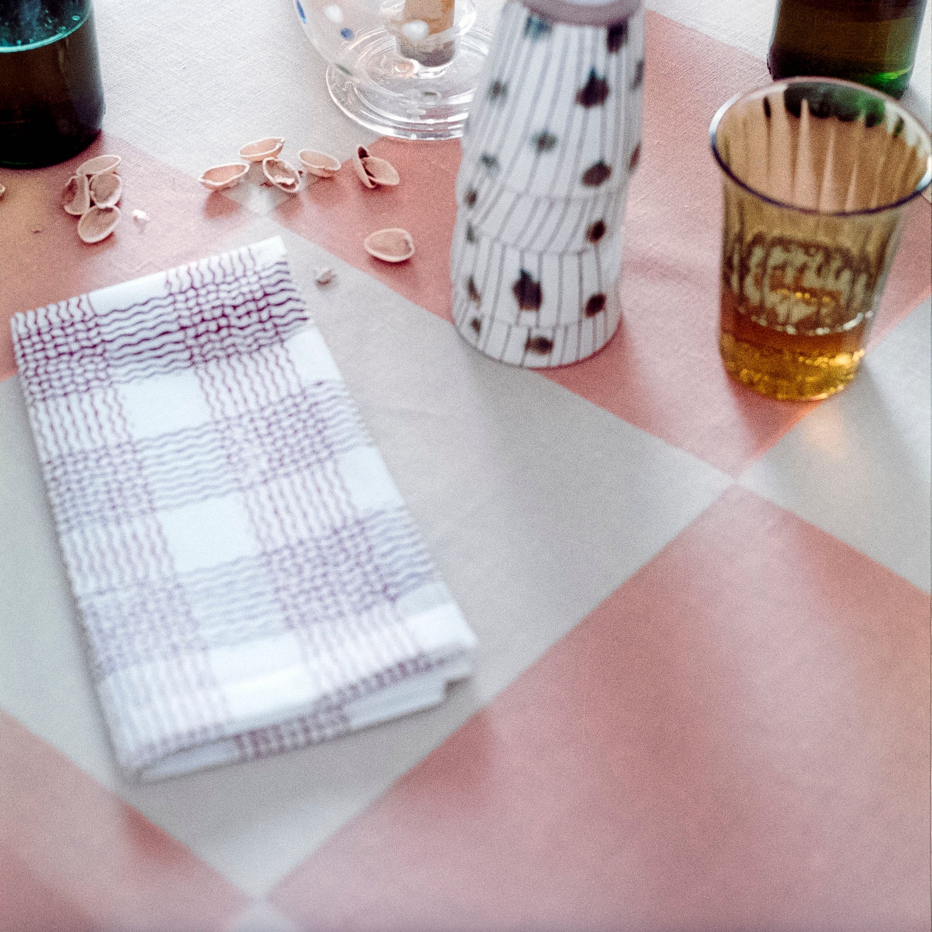 Curly Hand-Printed Cotton Napkin (Set of 2)