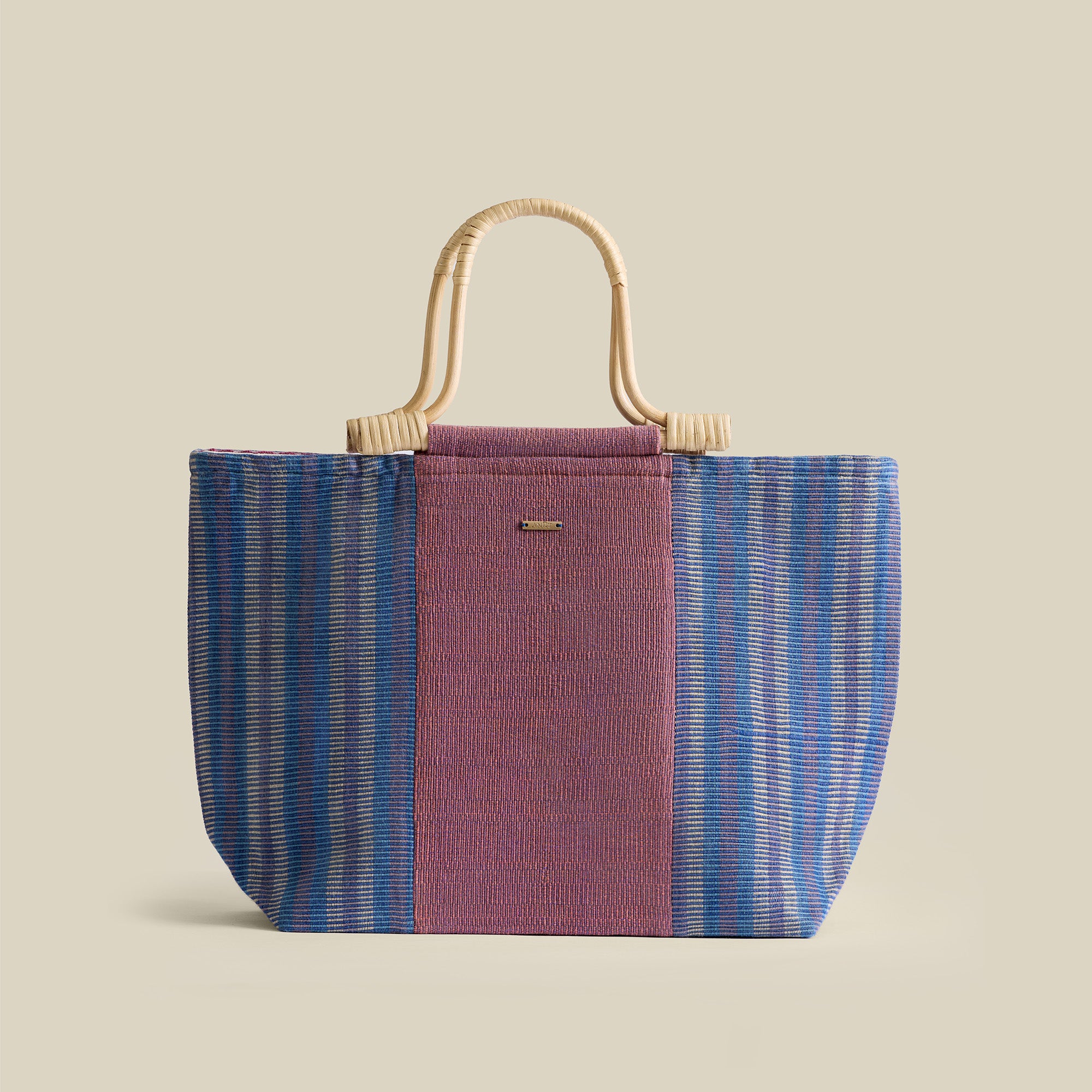 Akhmim Patchwork Cotton Beach Bag
