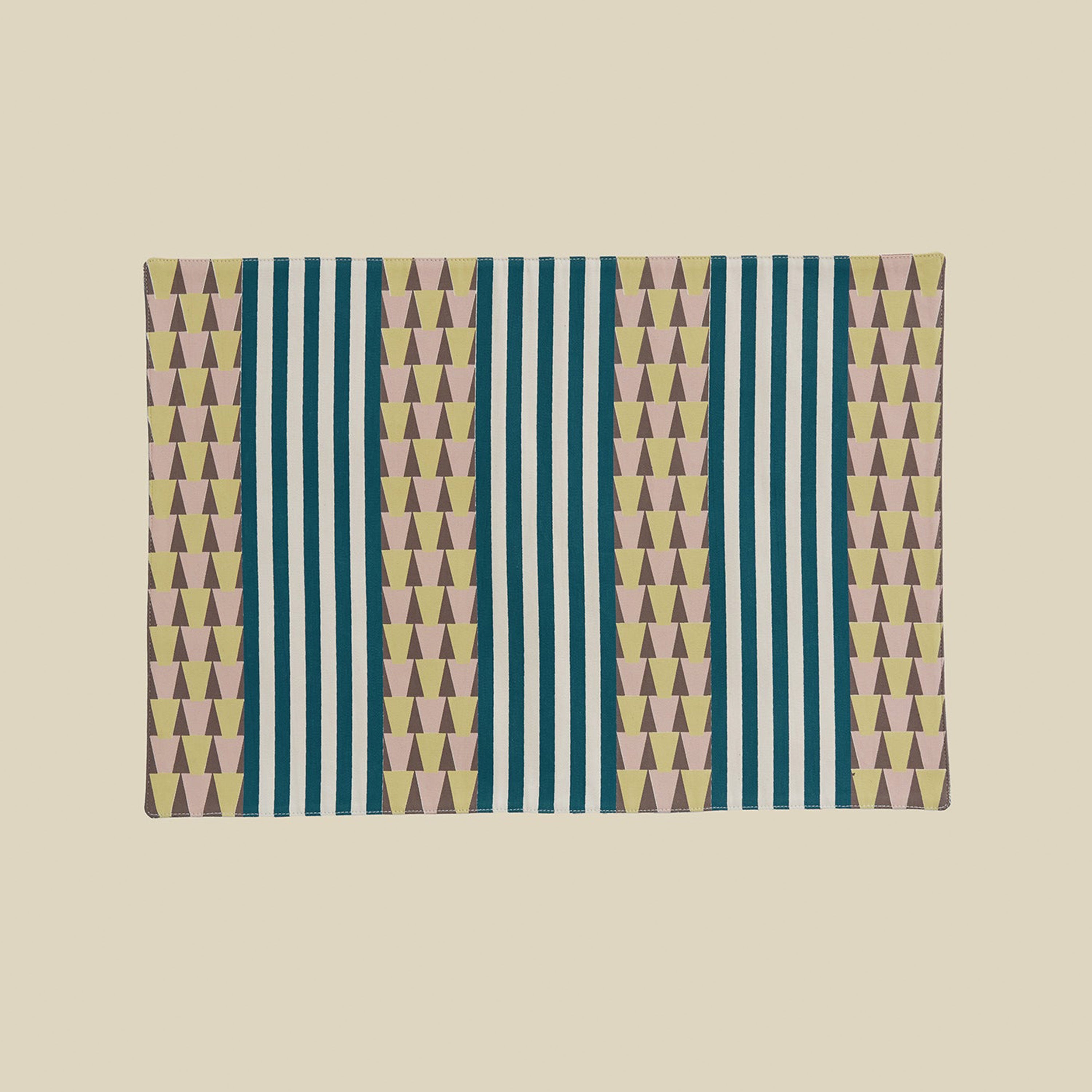 Tassels Hand-Printed Cotton Placemat (Set of 6)