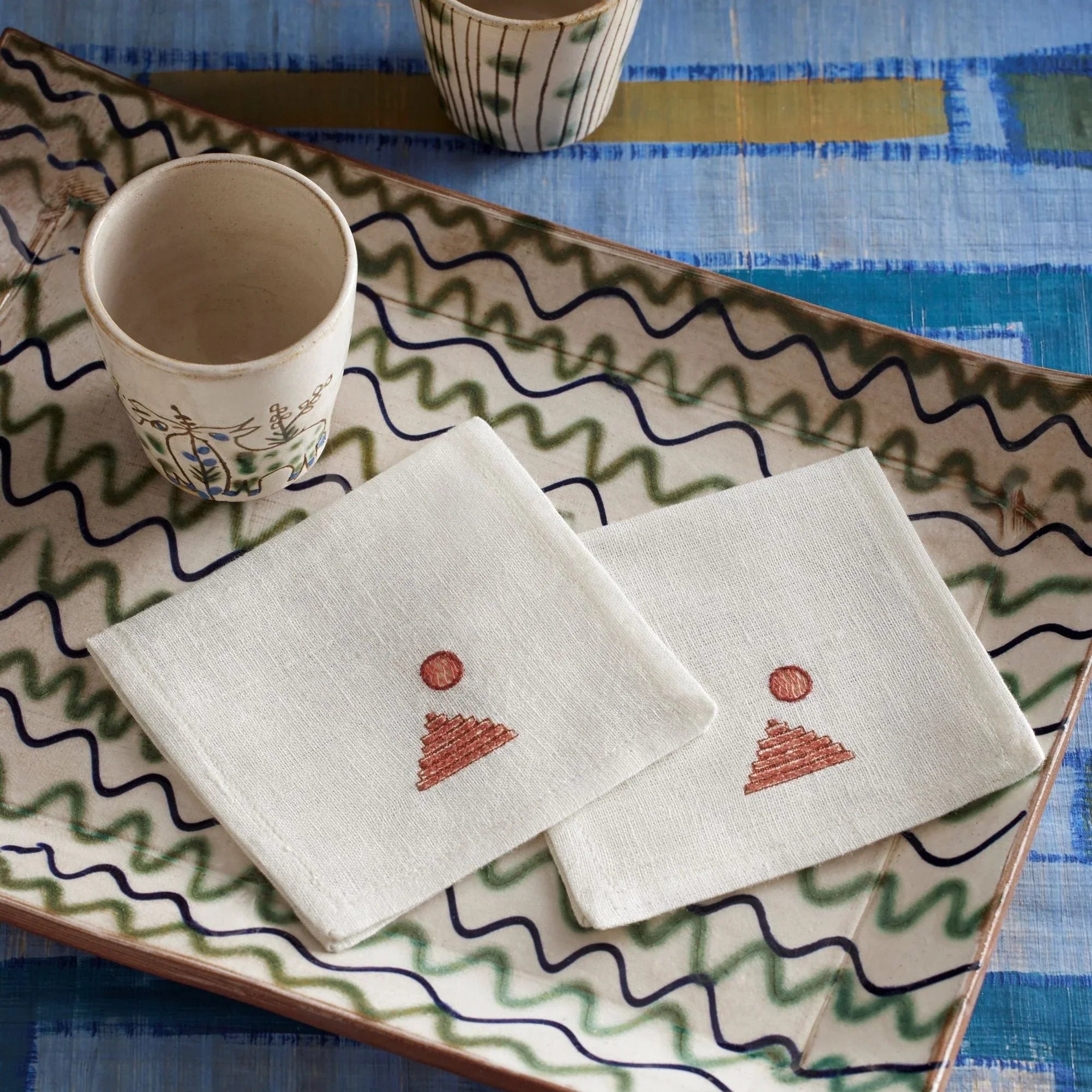 Pyramids Cocktail Napkins (Set of 6)
