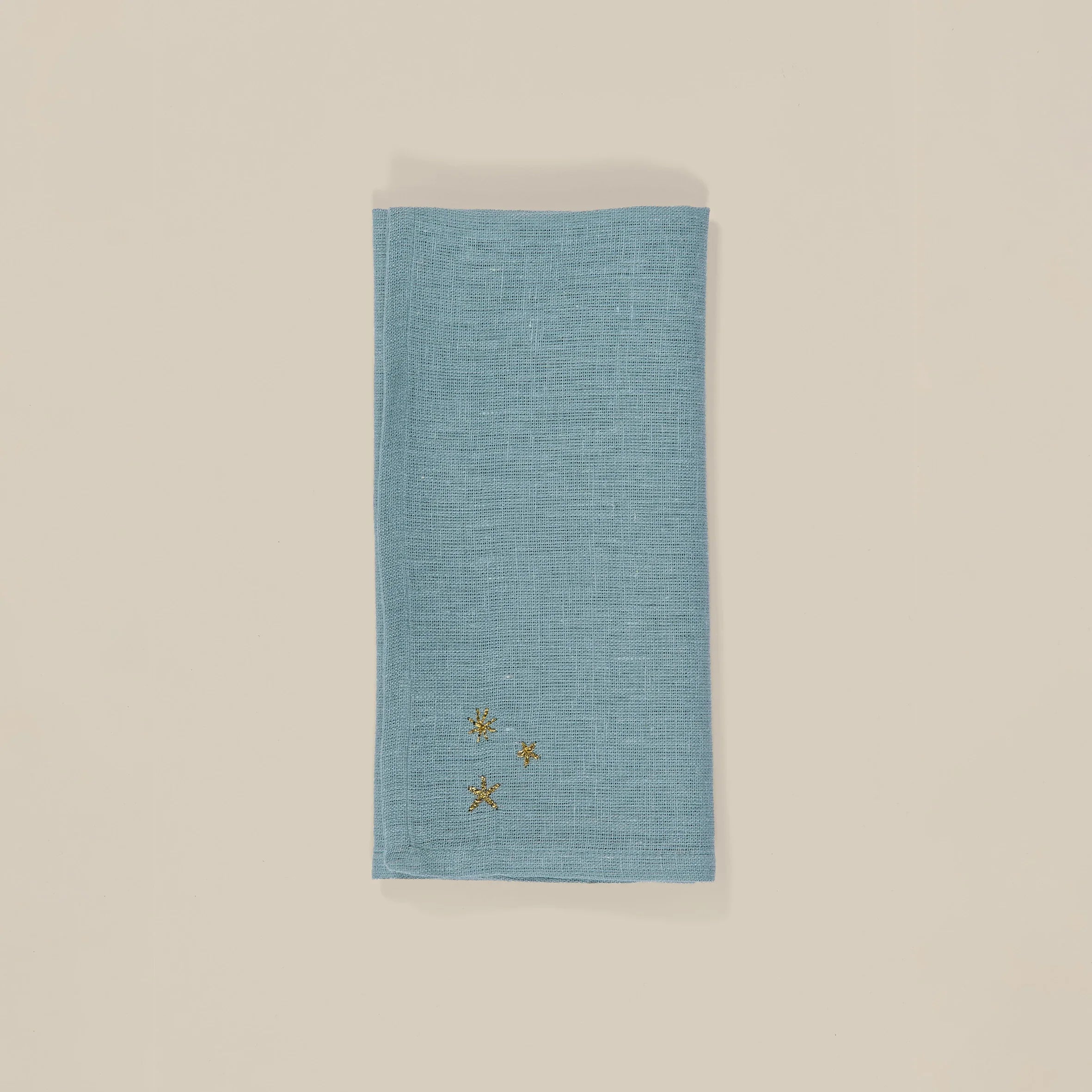 Starry Hand-Embroiderd Linen Napkin (Set of 2)
