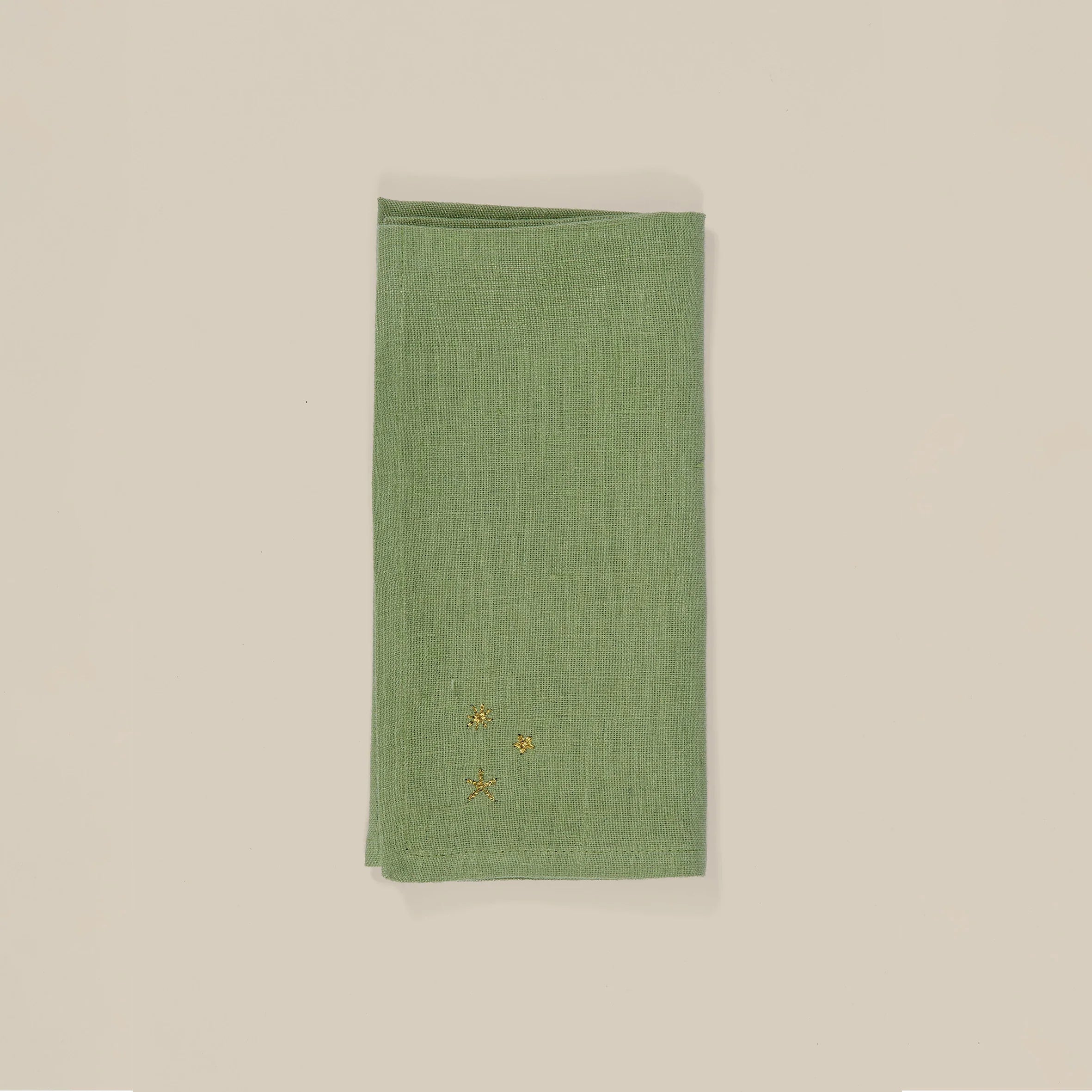 Starry Hand-Embroiderd Linen Napkin (Set of 2)
