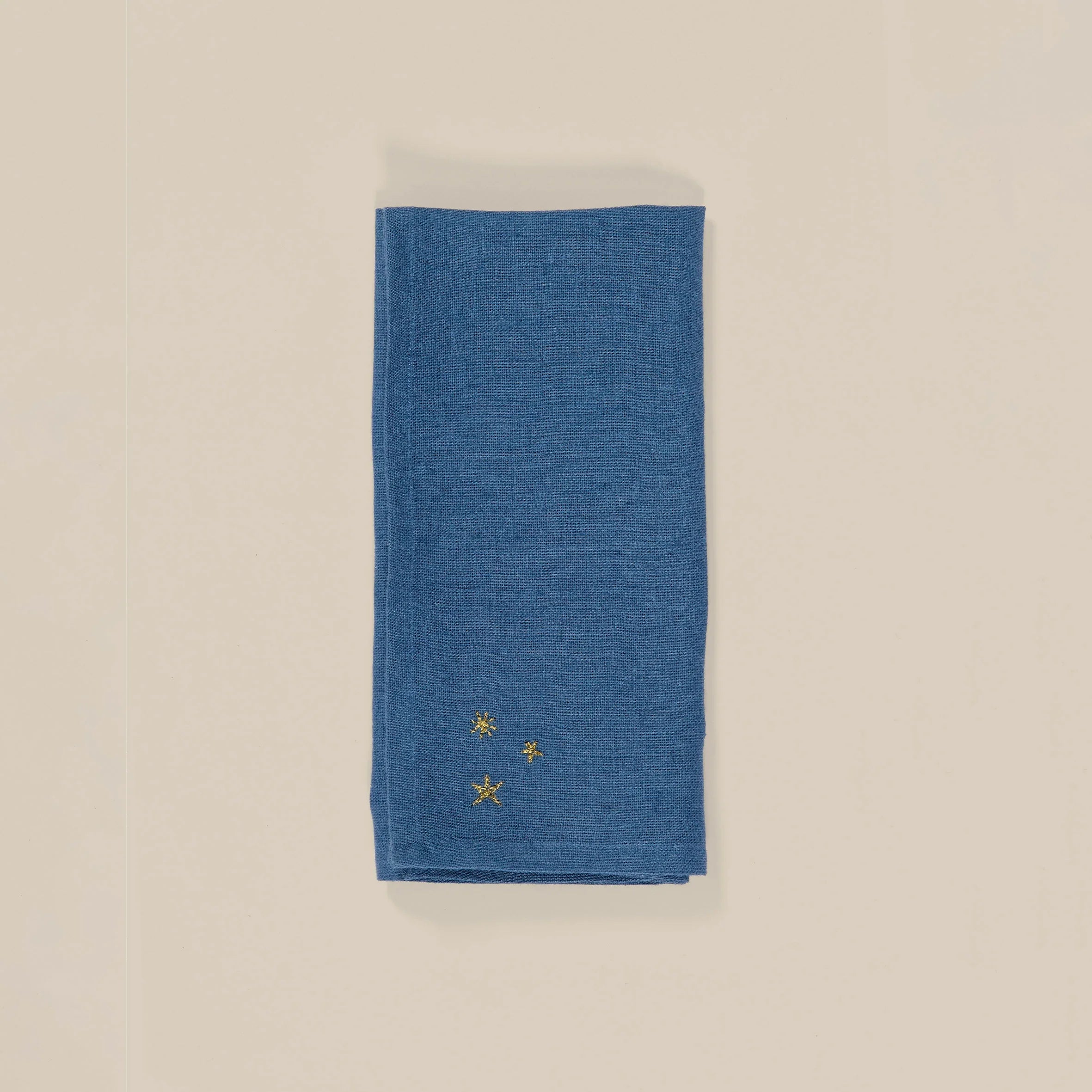 Starry Hand-Embroiderd Linen Napkin (Set of 2)