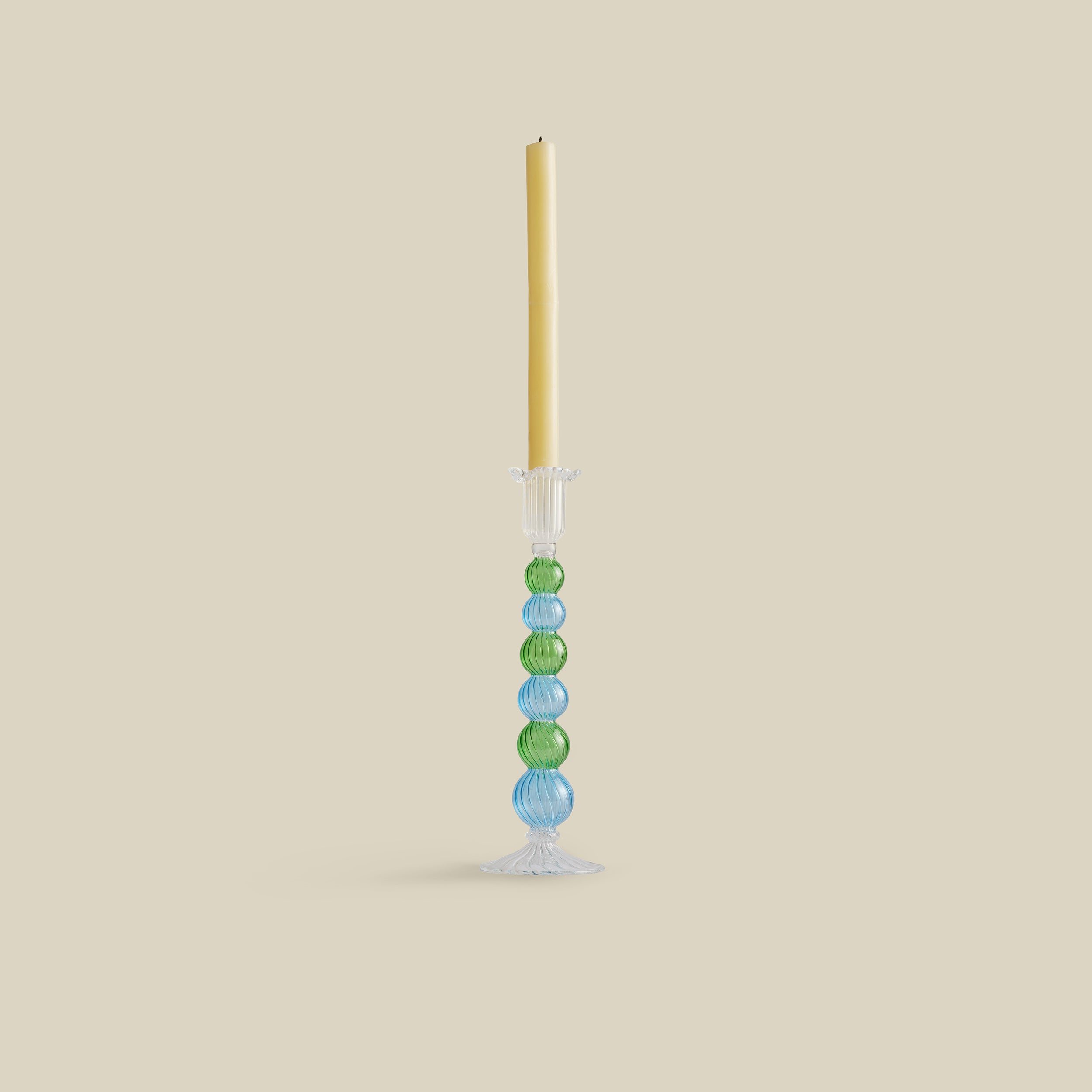 Spark Hand-Blown Glass Candle Holder