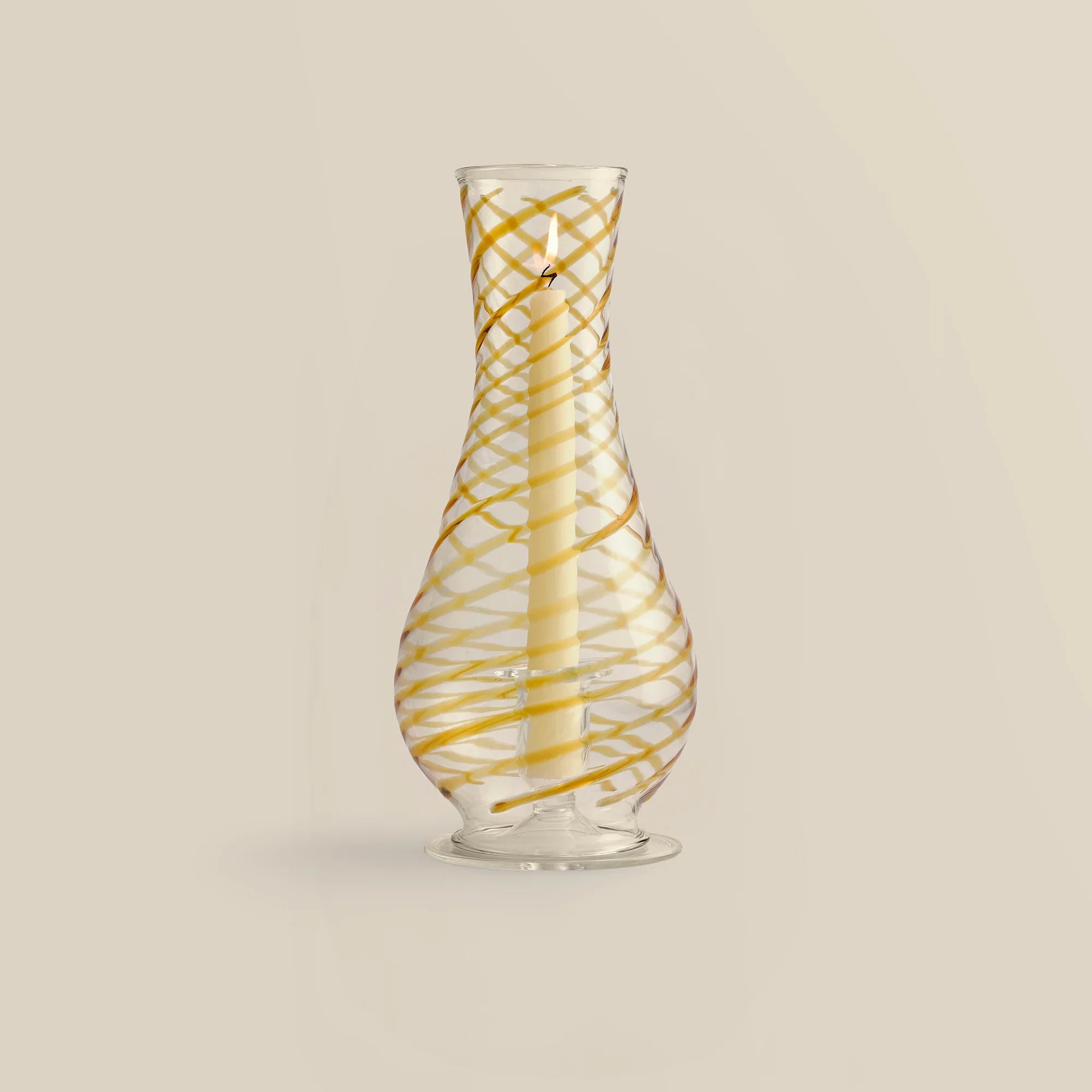 Swirly Hurricane Candle Holder