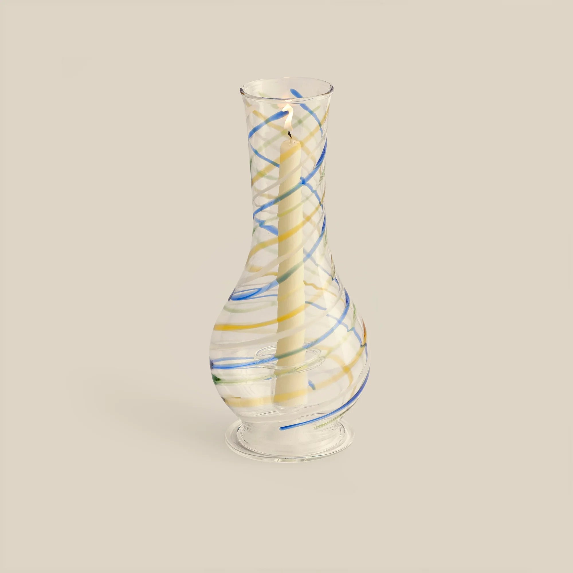 Swirly Hurricane Candle Holder