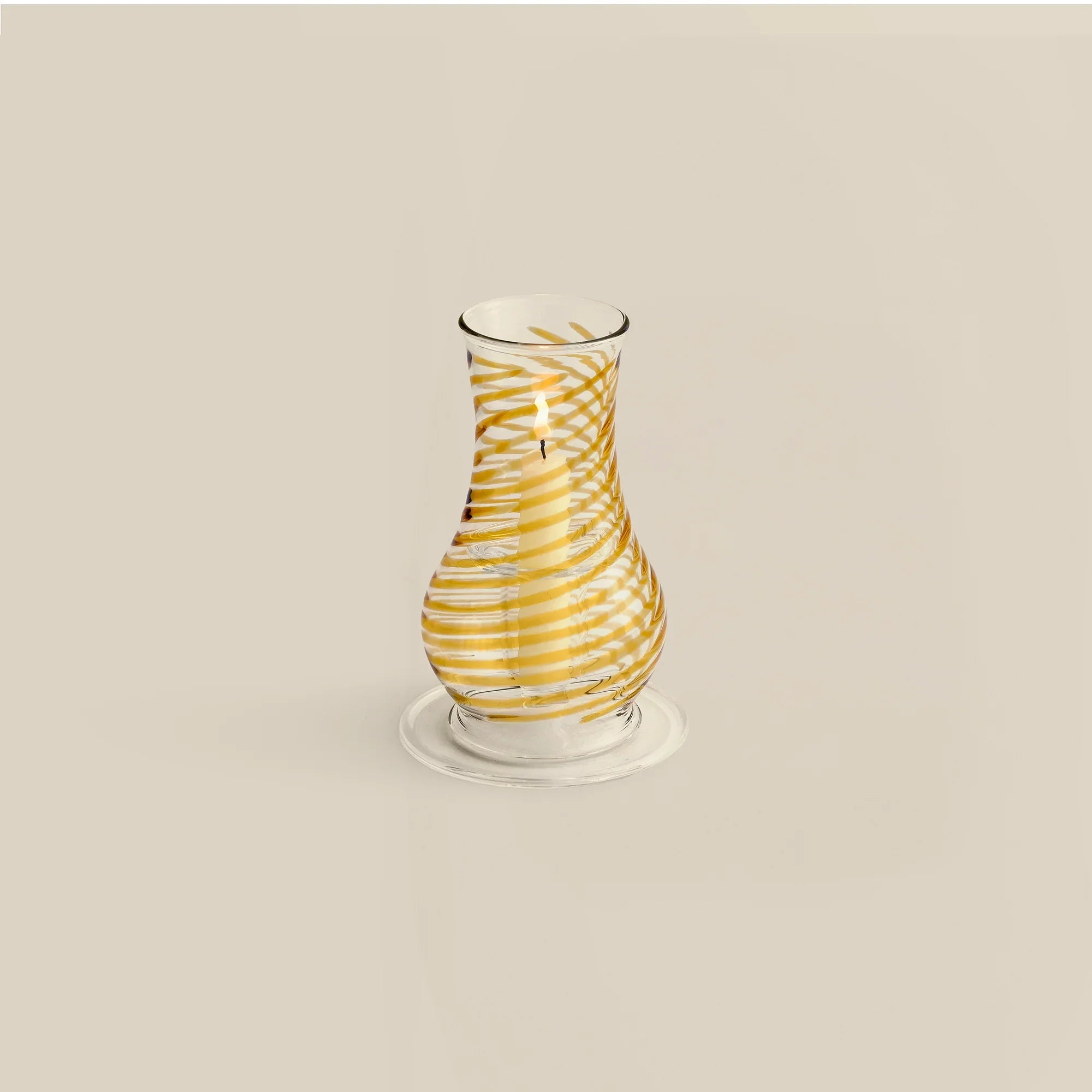 Swirly Hurricane Candle Holder