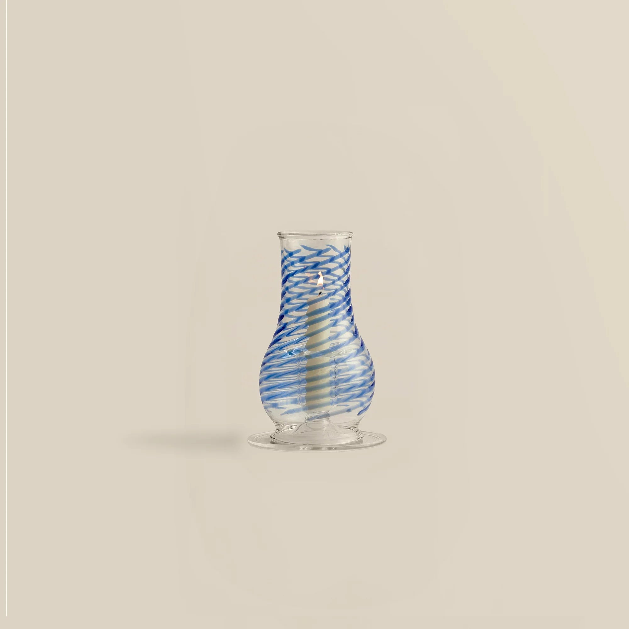 Swirly Hurricane Candle Holder