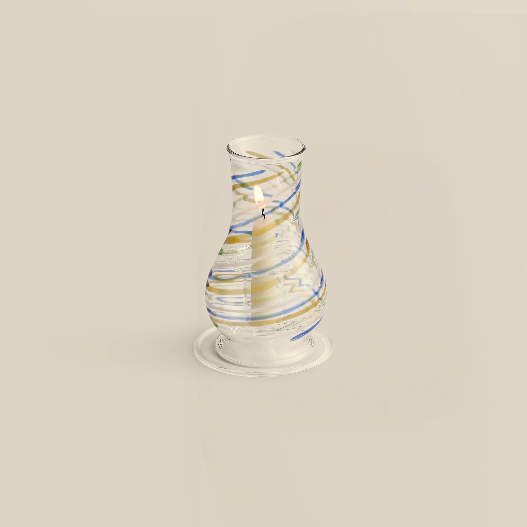 Swirly Hurricane Candle Holder