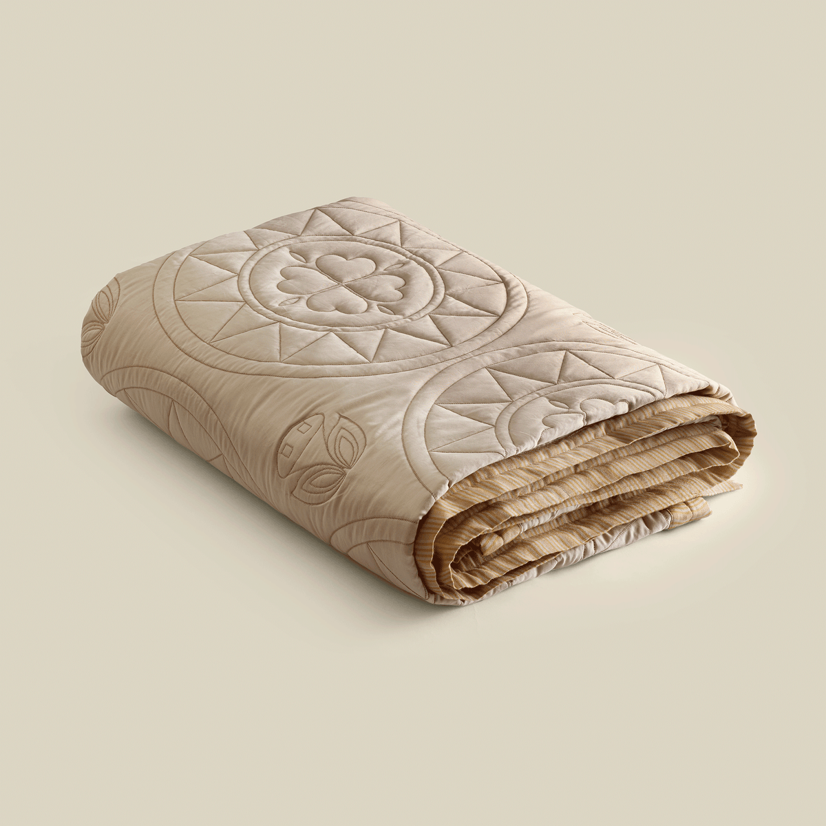 Medallion Satin Cotton Quilted Duvet