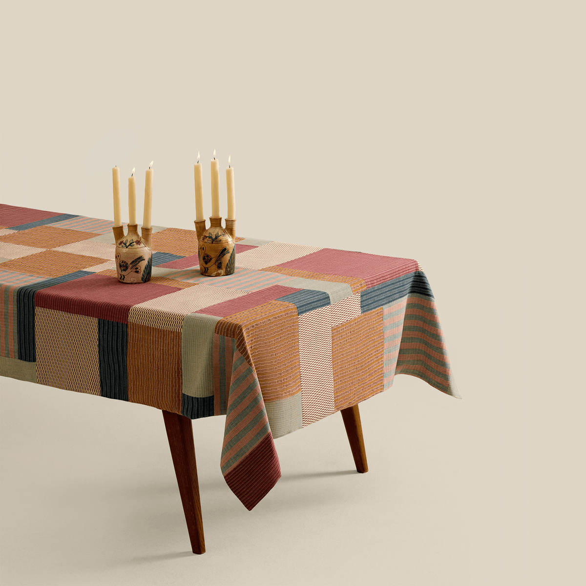 The Loom Handwoven Patchwork Tablecloth
