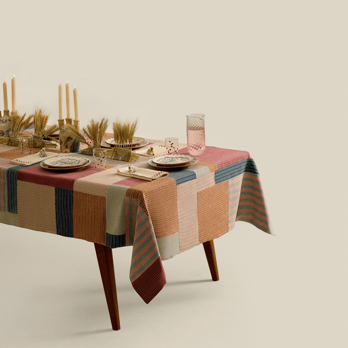 The Loom Handwoven Patchwork Tablecloth