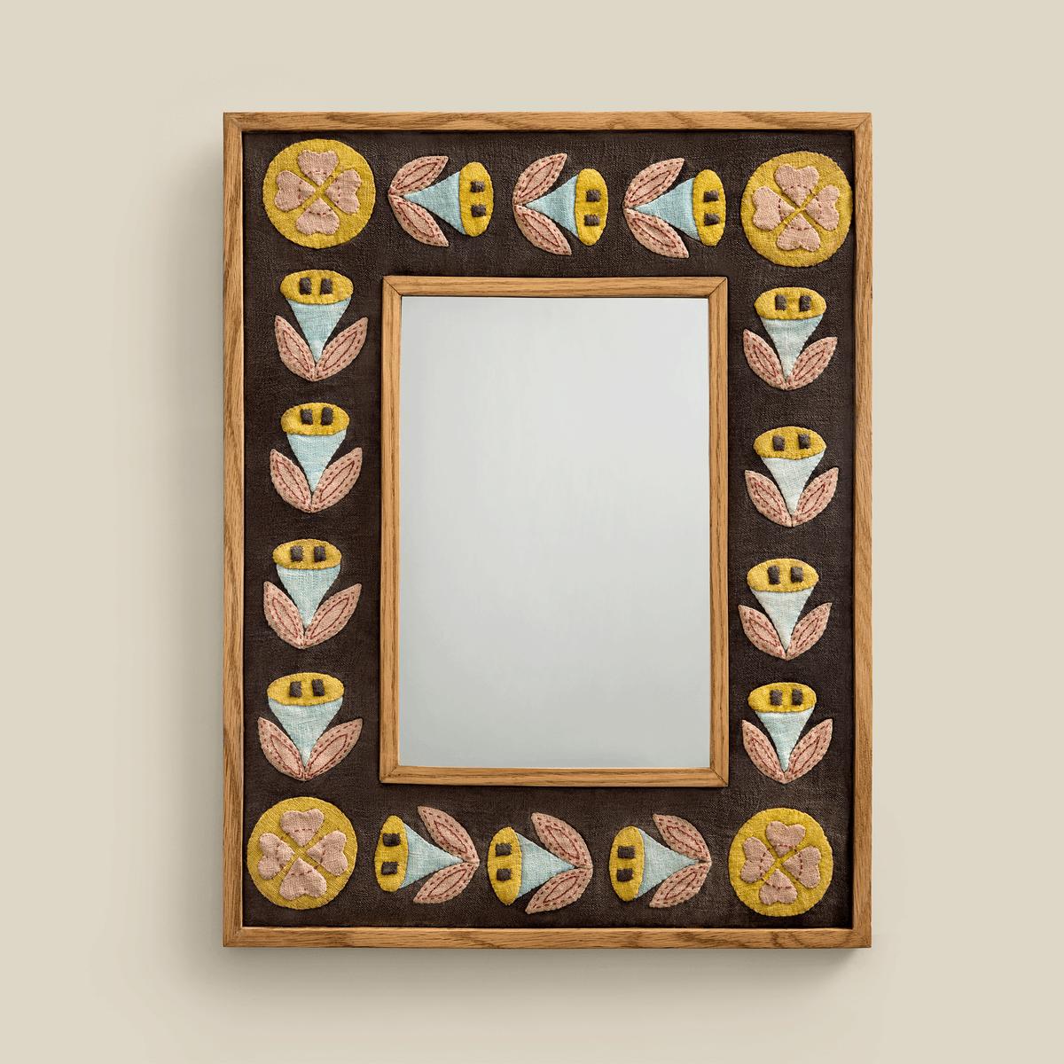 Lotus Patchwork Mirror