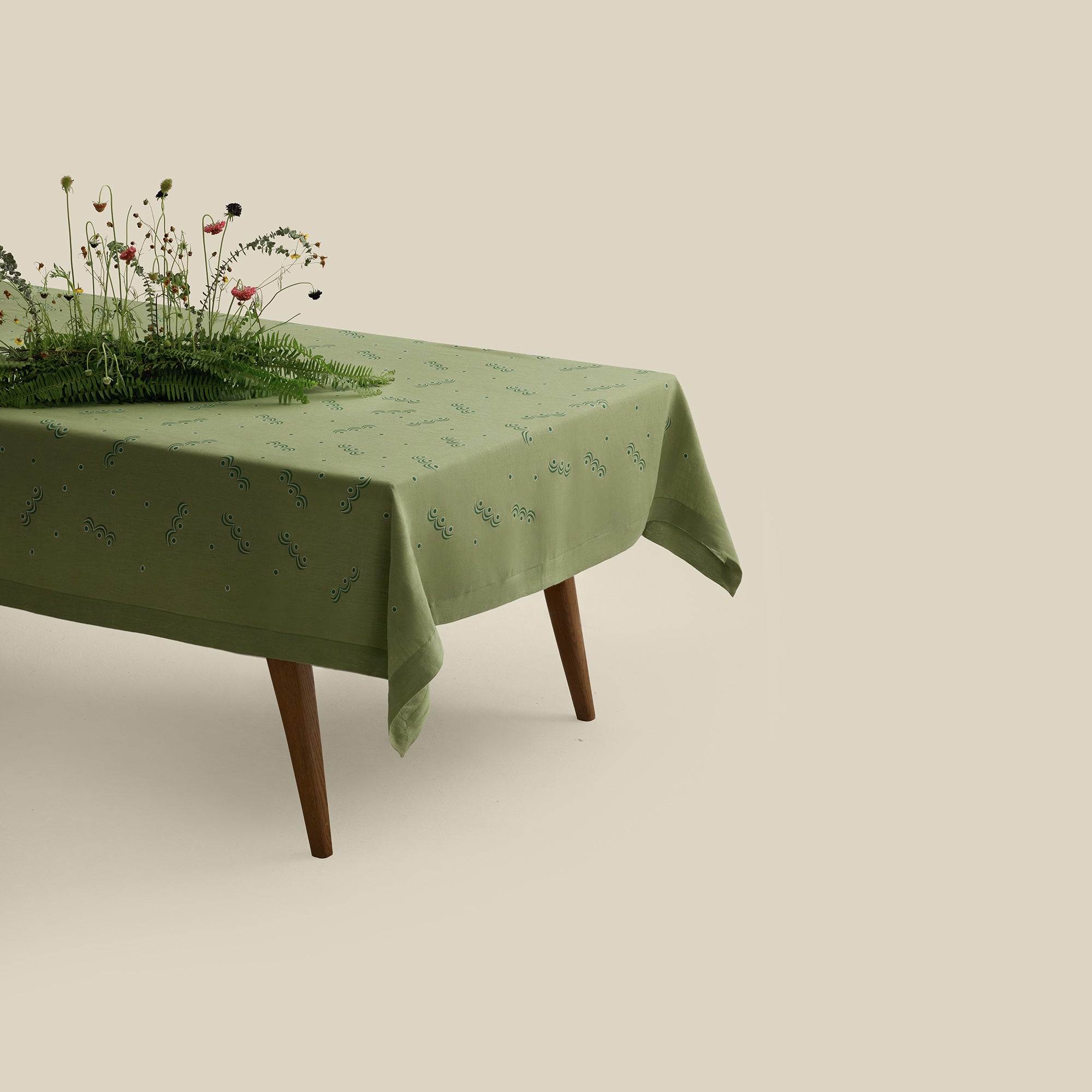Carousel Linen Tablecloth