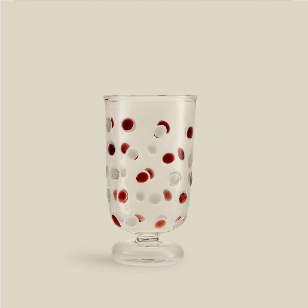 Dotty Hand-Blown Glass Goblet (Set Of 4)