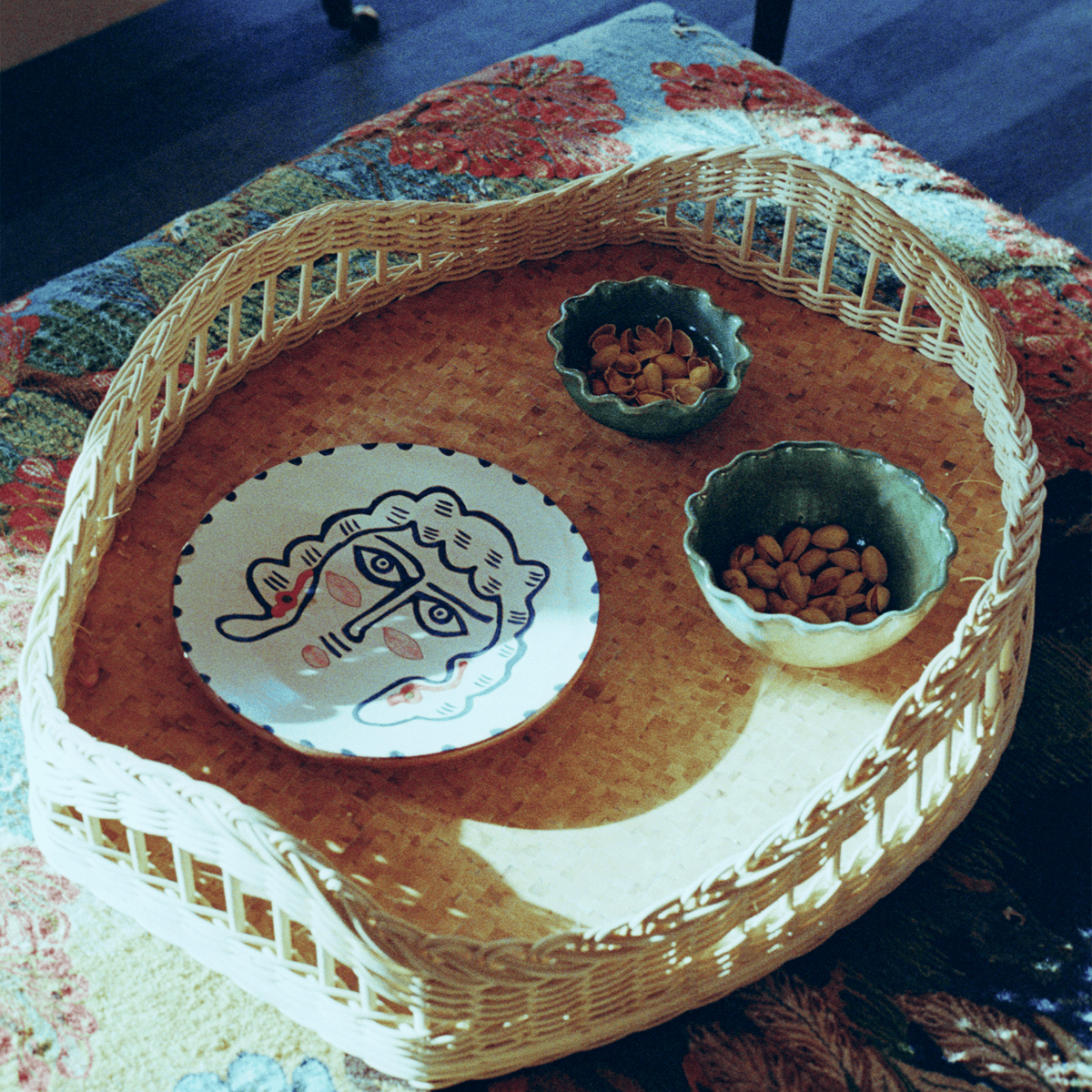 BNDL-Marina Hand-Painted Fayoum Pottery Dessert Plate