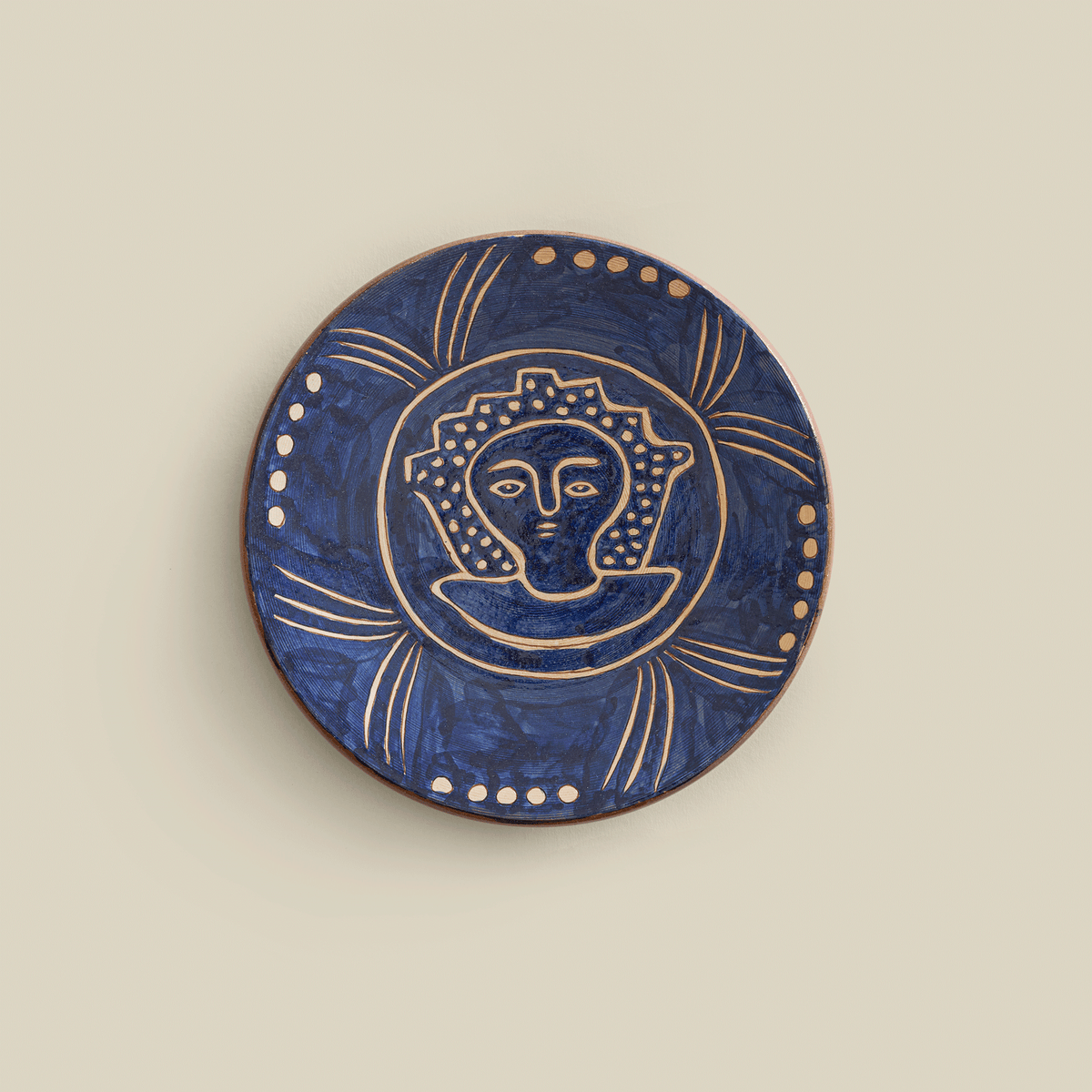Taya Hand-Painted Fayoum Pottery Dessert Plate (Set Of 2)