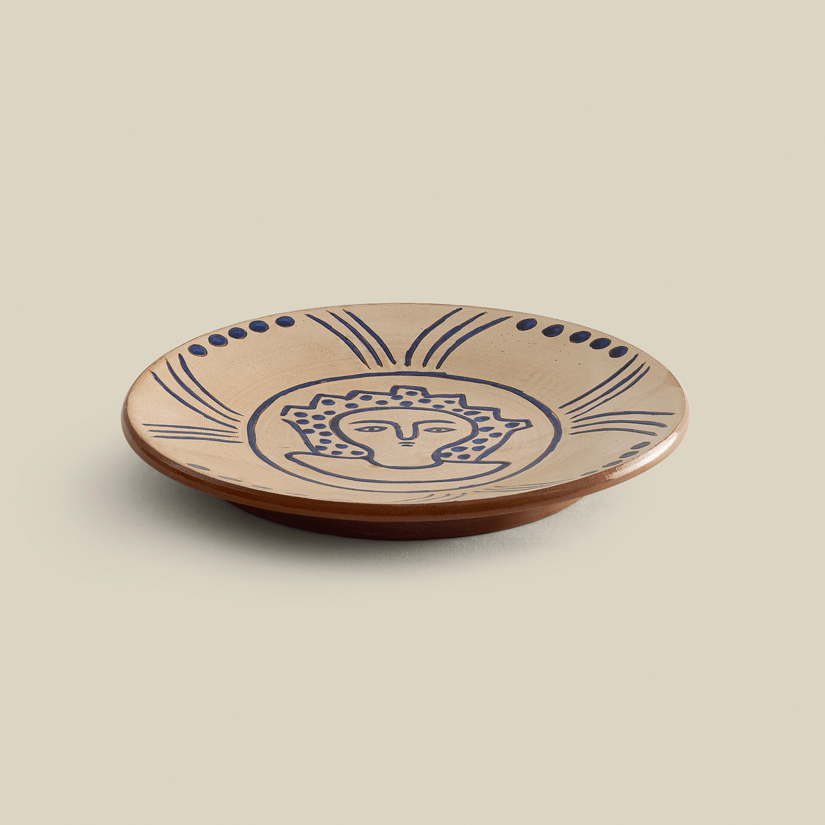 Taya Hand-Painted Fayoum Pottery Dessert Plate (Set Of 2)