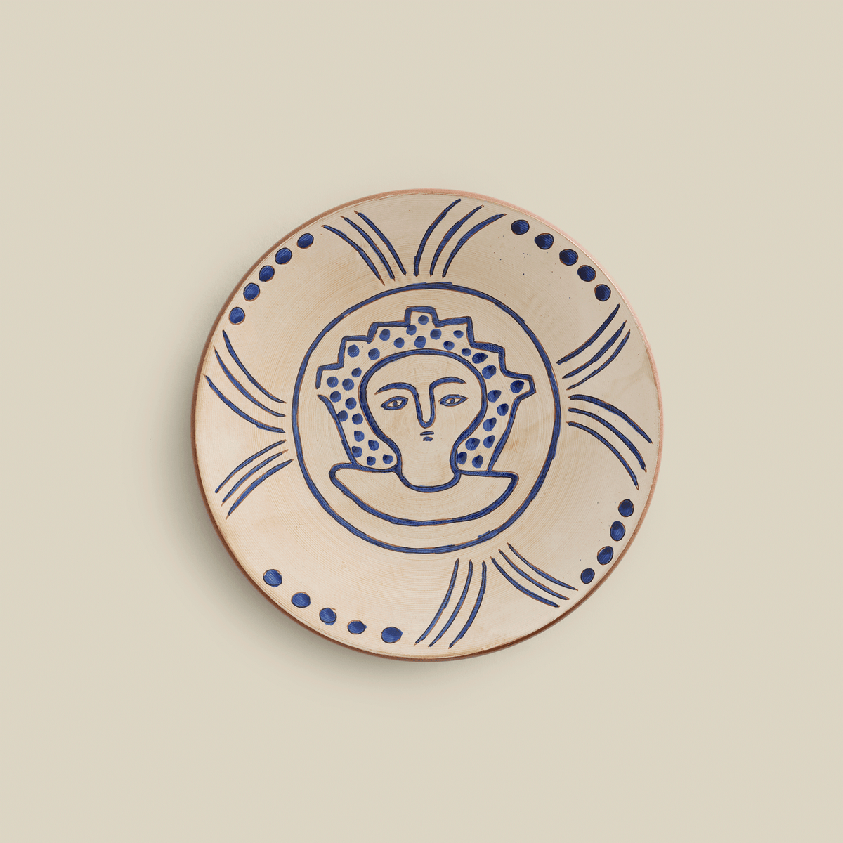Taya Hand-Painted Fayoum Pottery Dessert Plate (Set Of 2)
