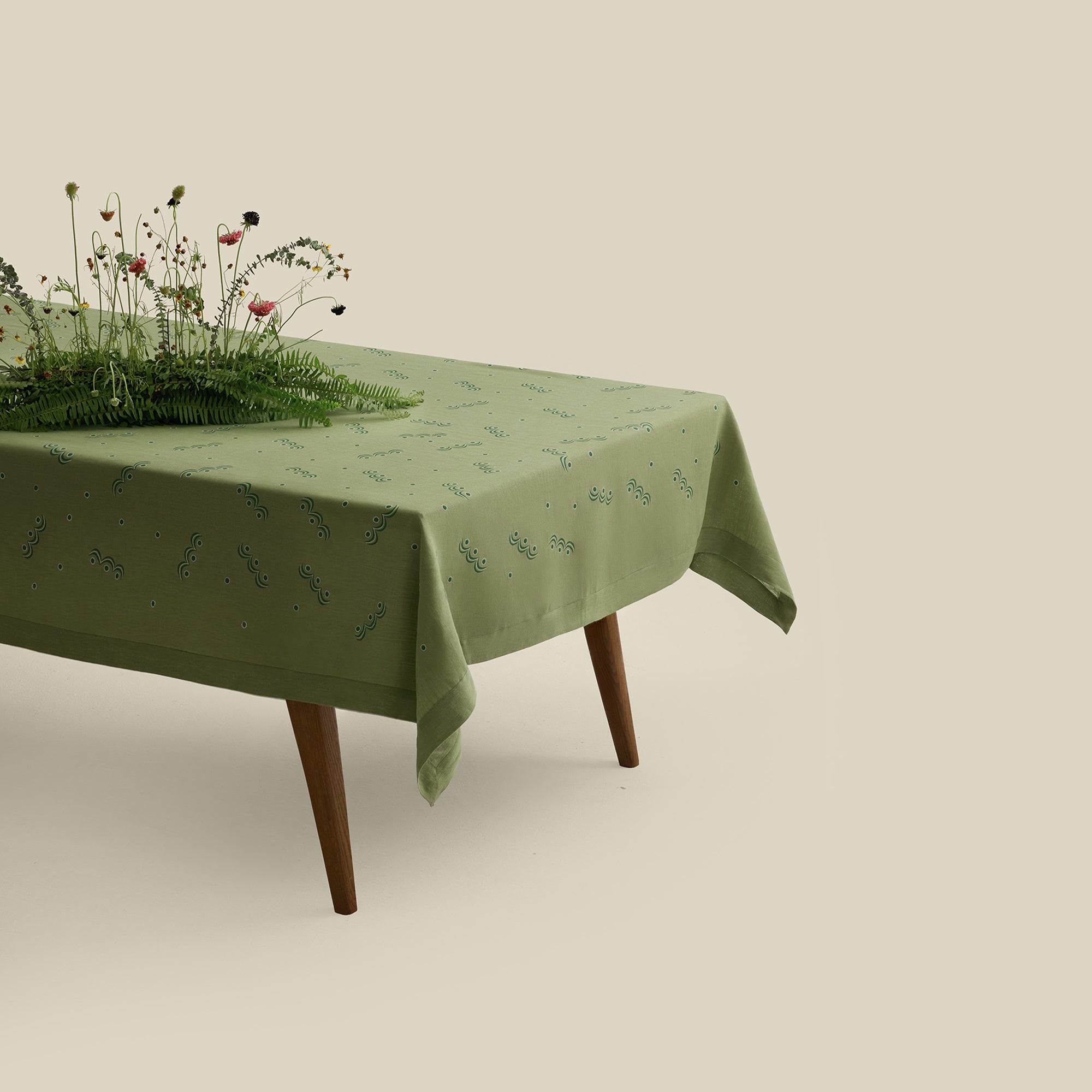 Carousel Linen Tablecloth