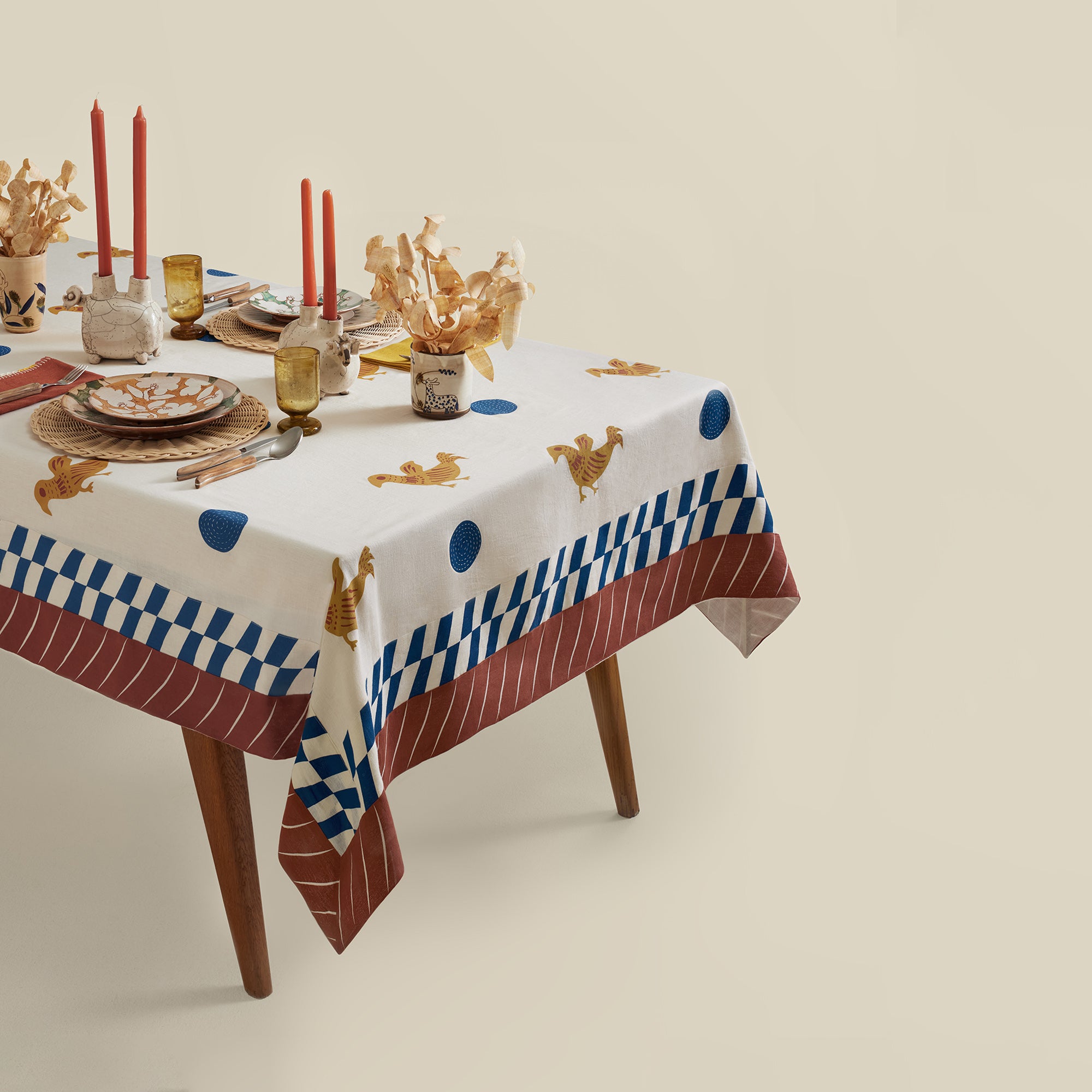 Dotty Bird Tablecloth