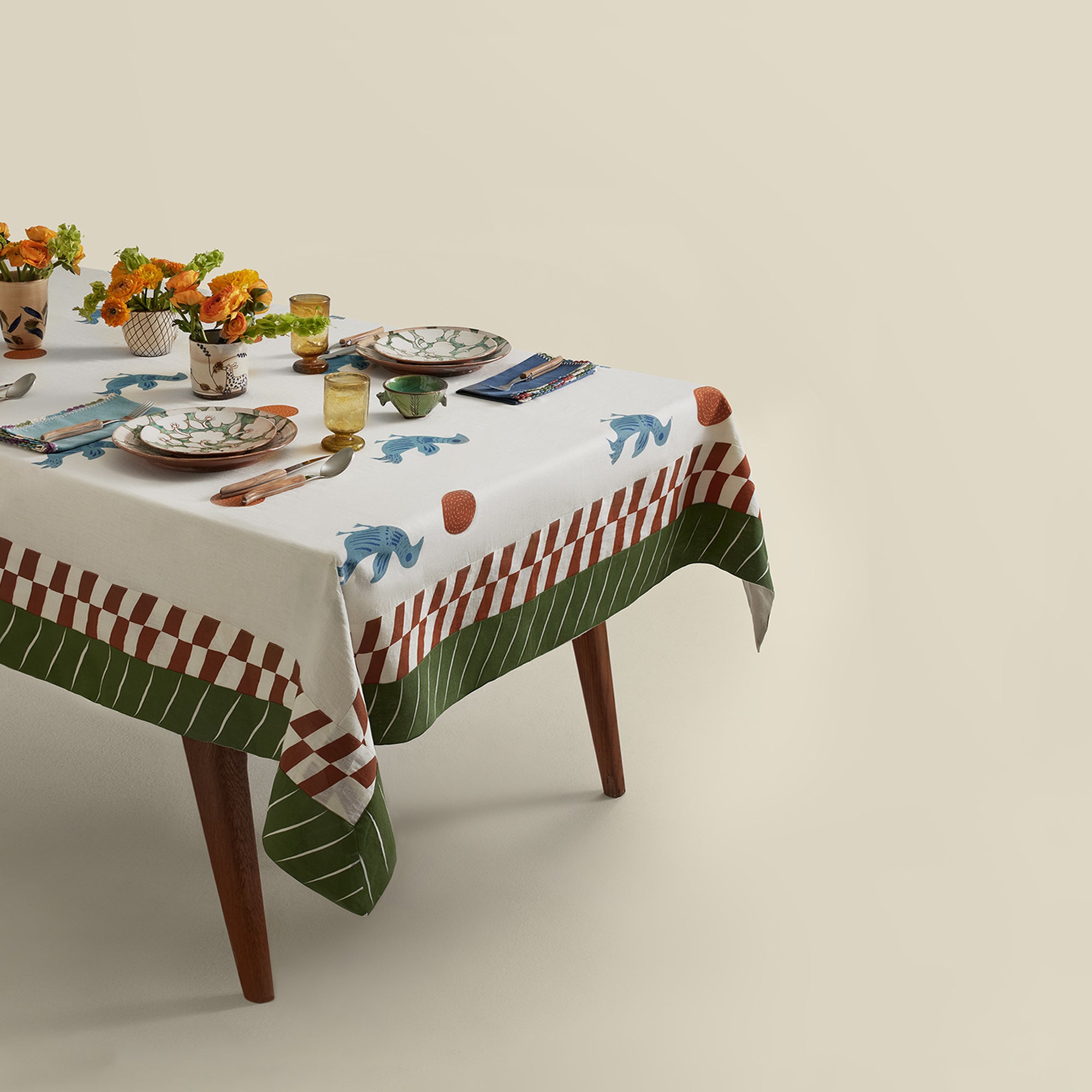 Dotty Bird Tablecloth