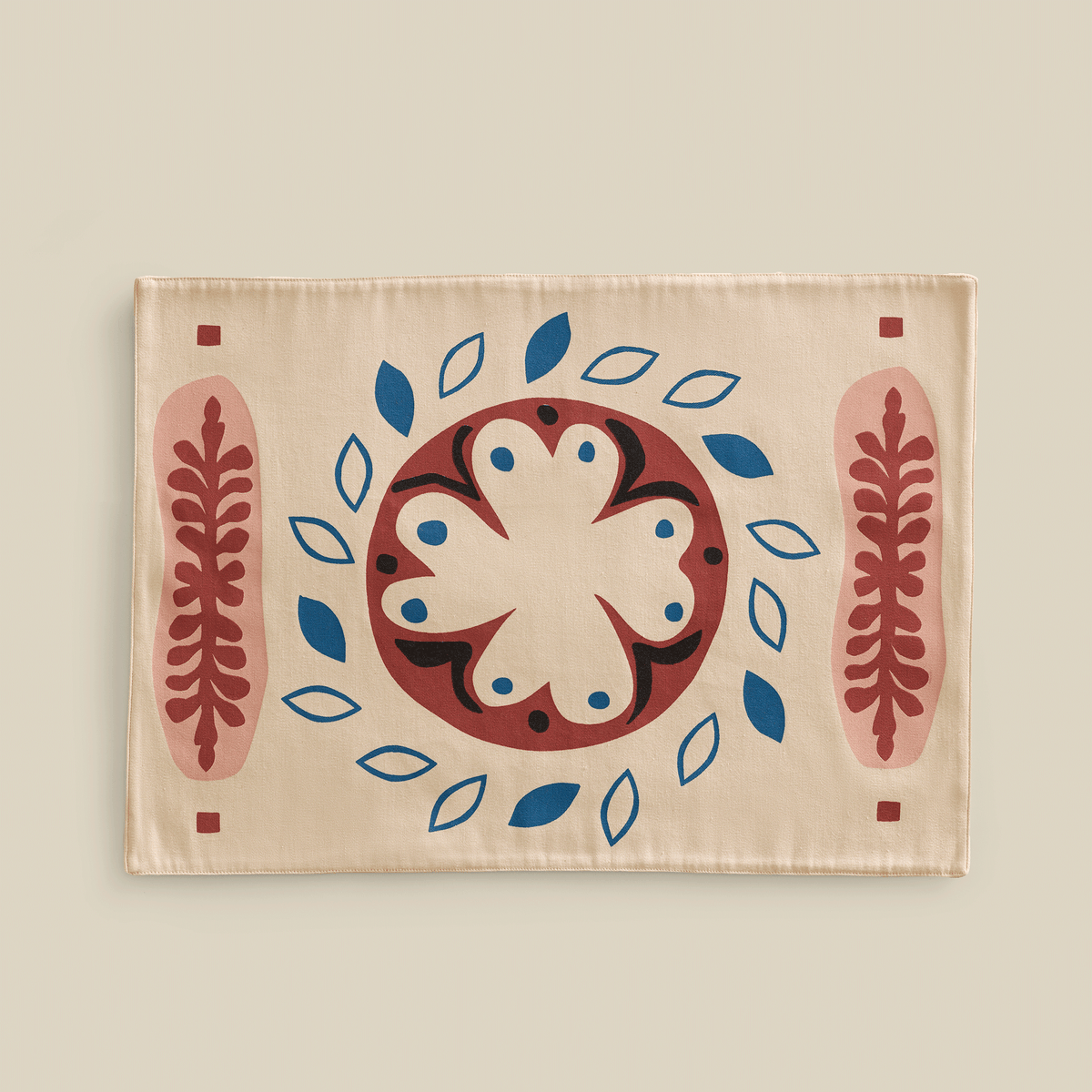 Rosetta Hand-Printed Cotton Placemat (Set Of 6)