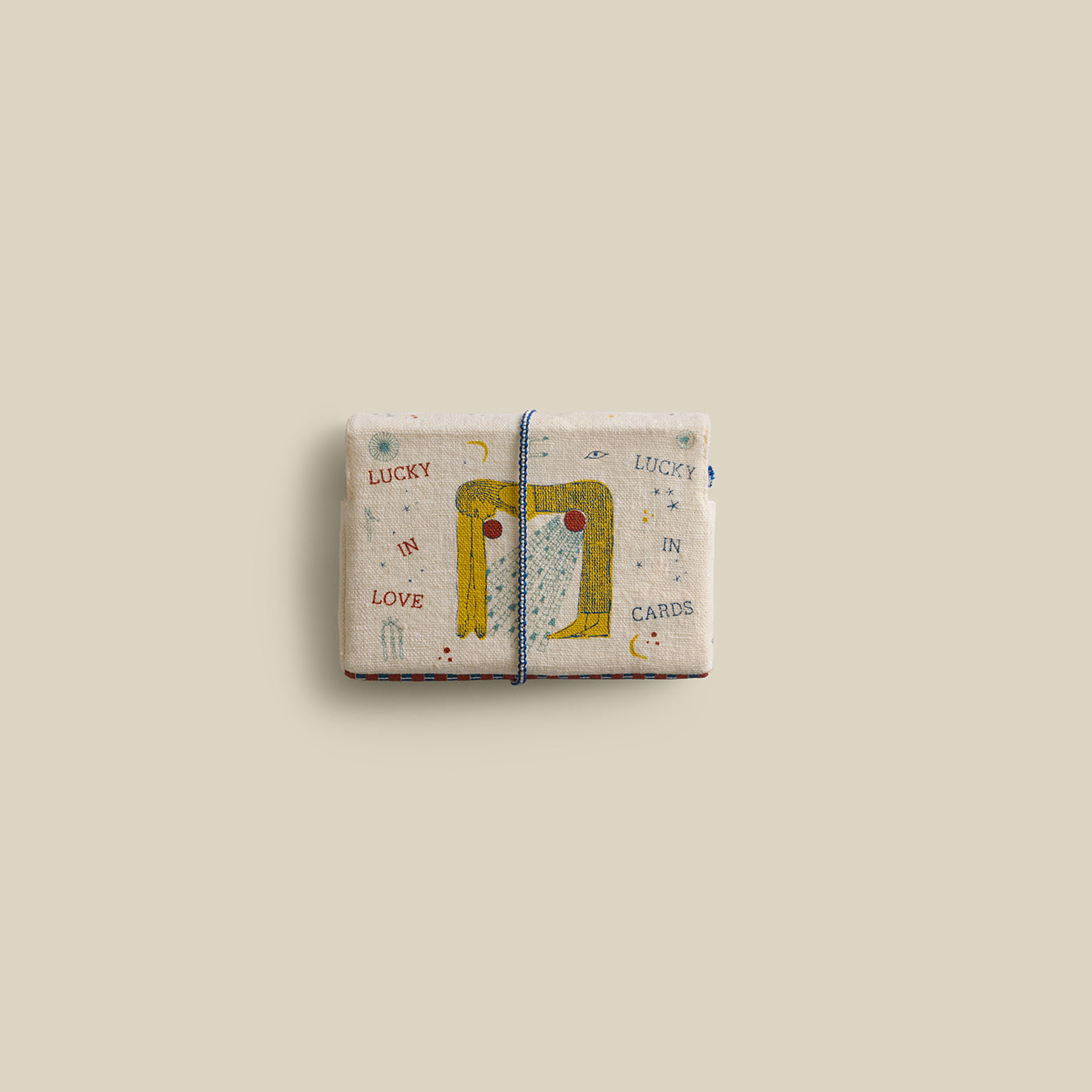 Khufu Playing Cards with Hand-Embroidered Cover