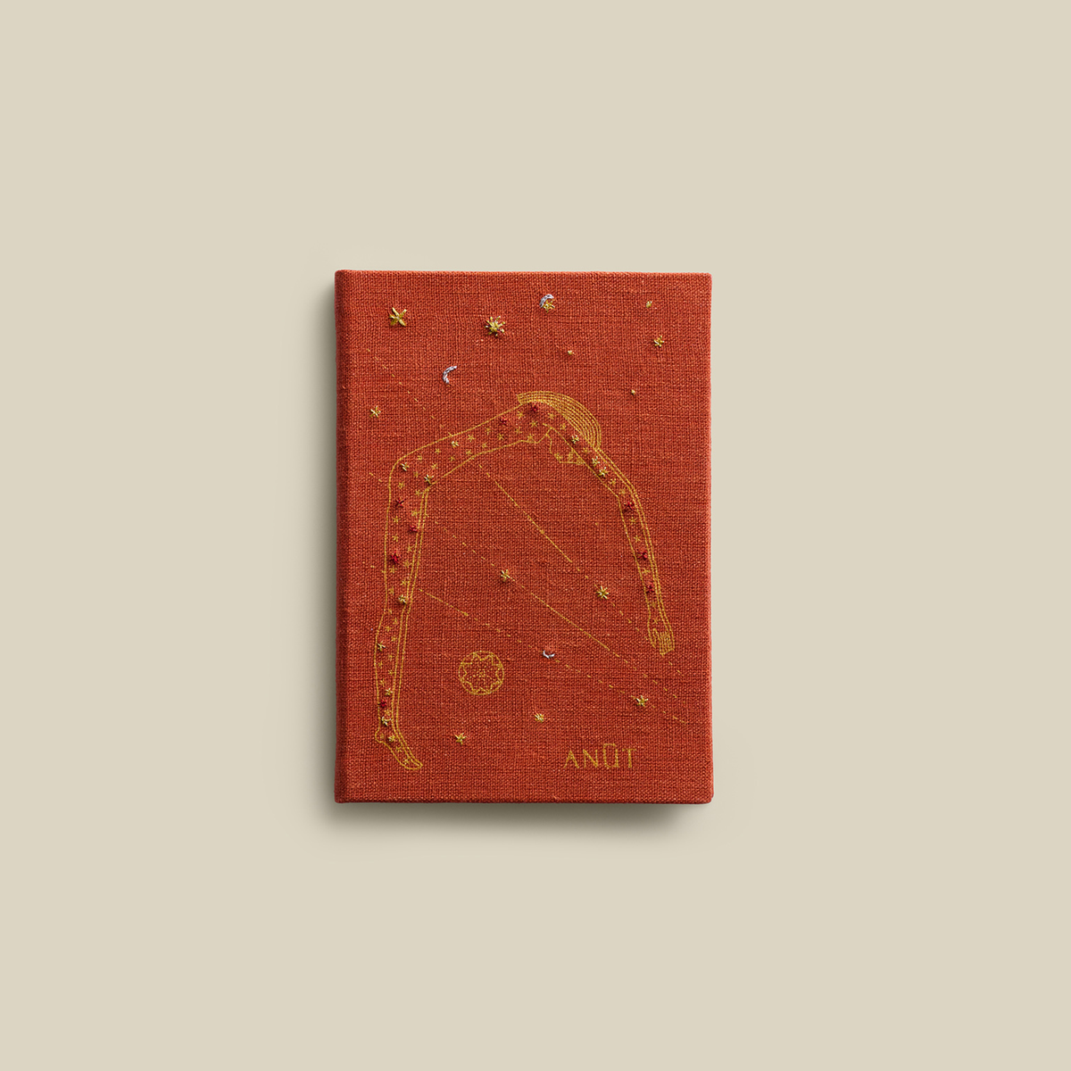 The Nut Notebook with Hand-Embroidered Cover
