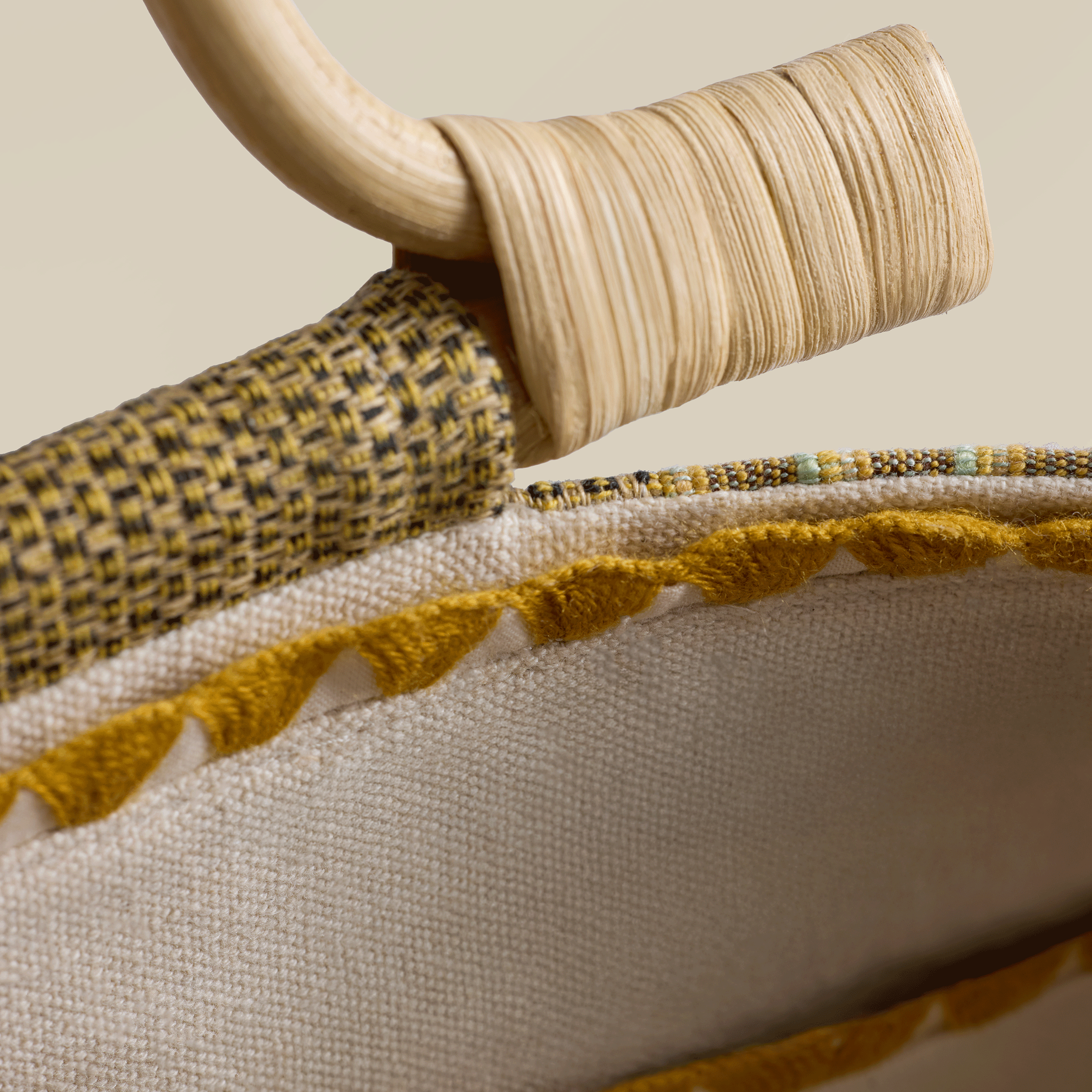 Akhmim Patchwork Cotton Beach Bag