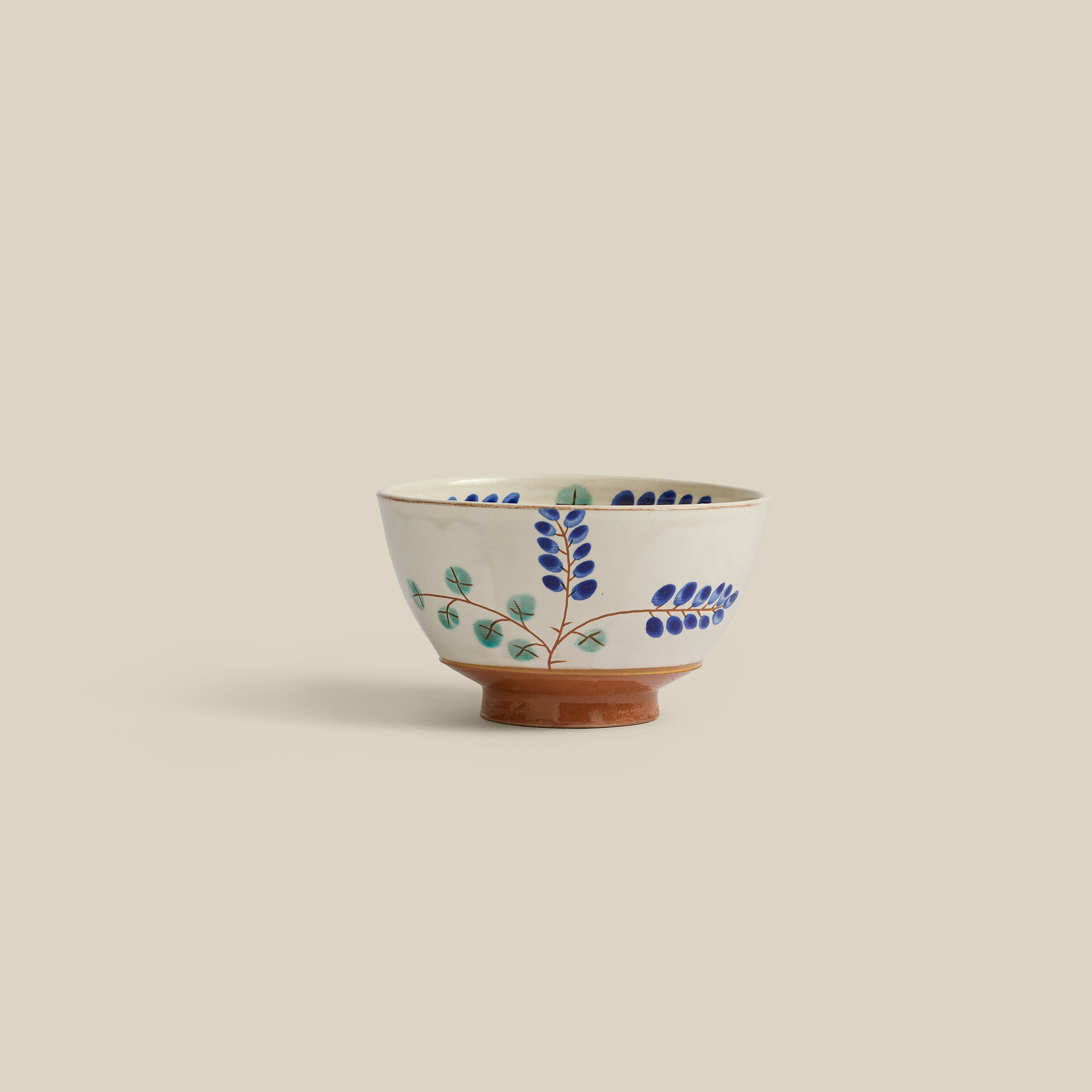Luxor Vine Hand-Painted Fayoum Pottery Bowl