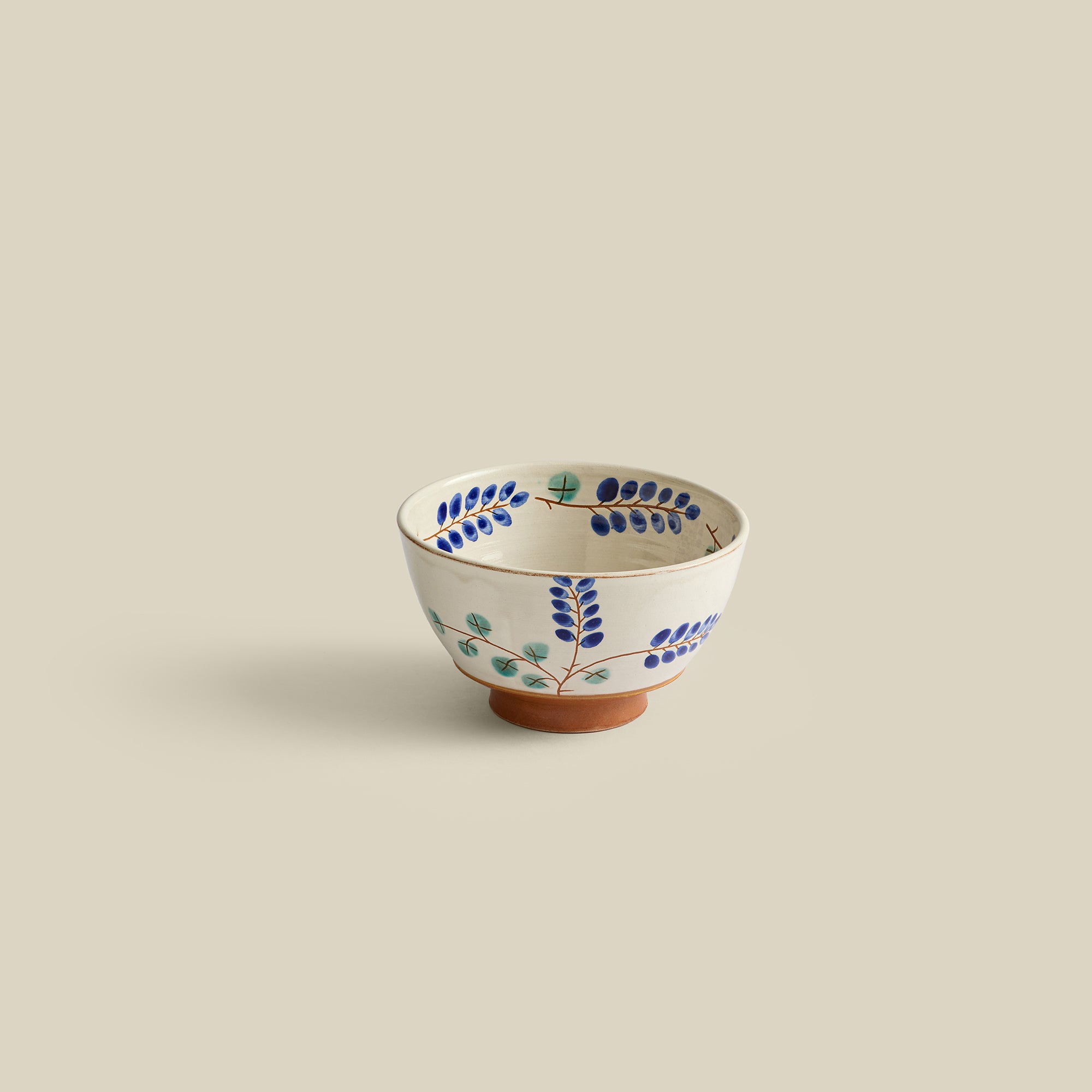 Luxor Vine Hand-Painted Fayoum Pottery Bowl