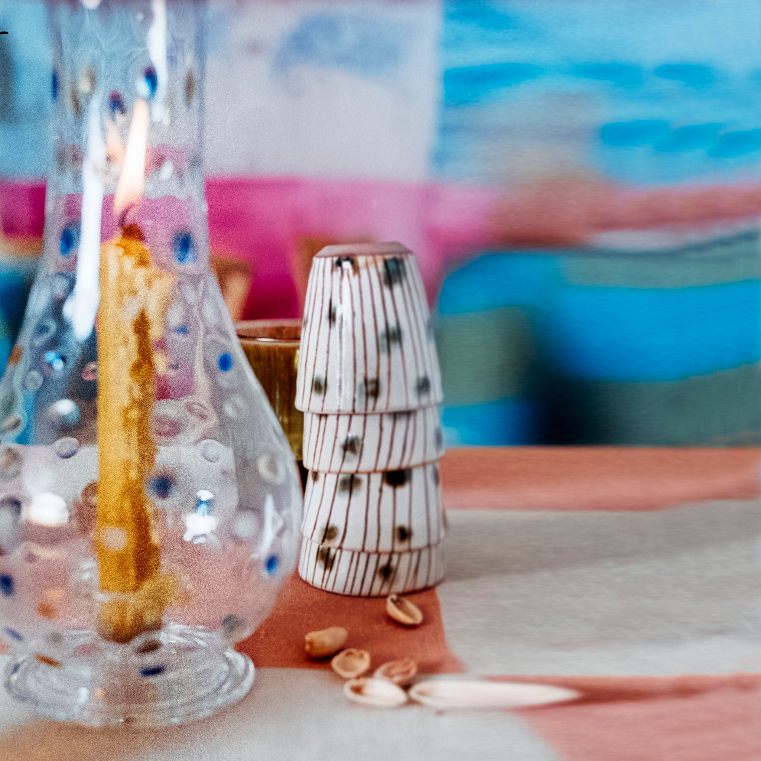 Dotty Hurricane Candle Holder