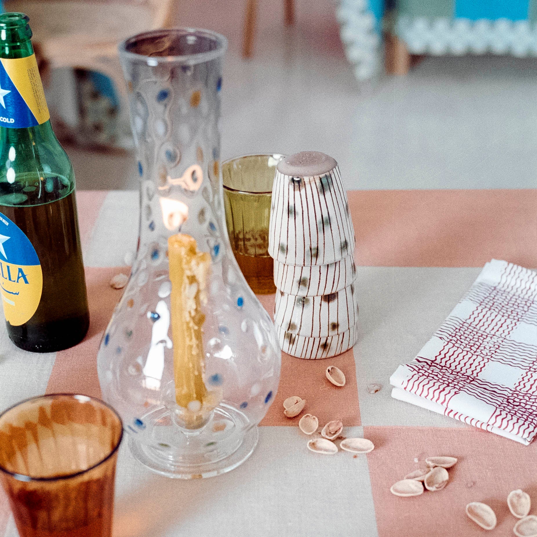 Dotty Hurricane Candle Holder