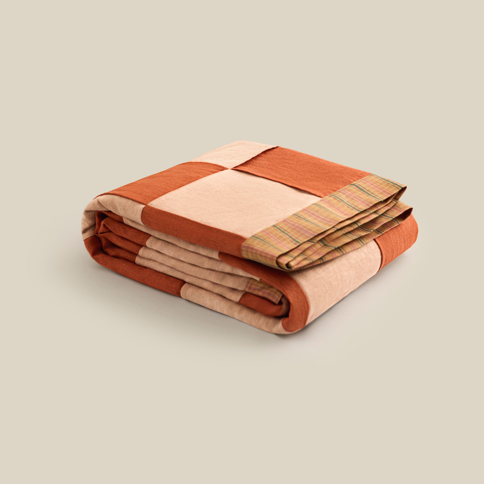 Ripple Linen Bed Cover