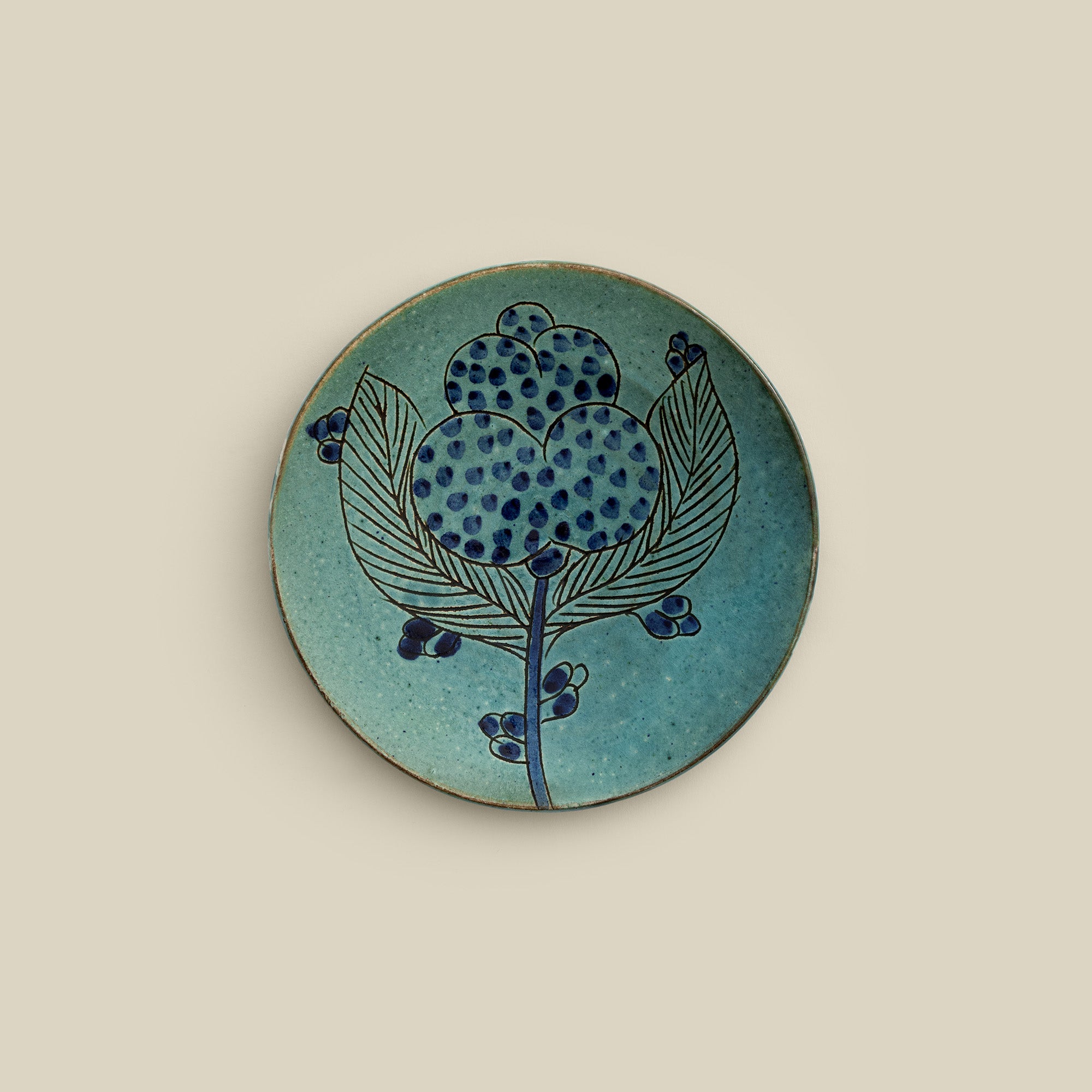 Blue Flower Dessert Plate (Set of 2)