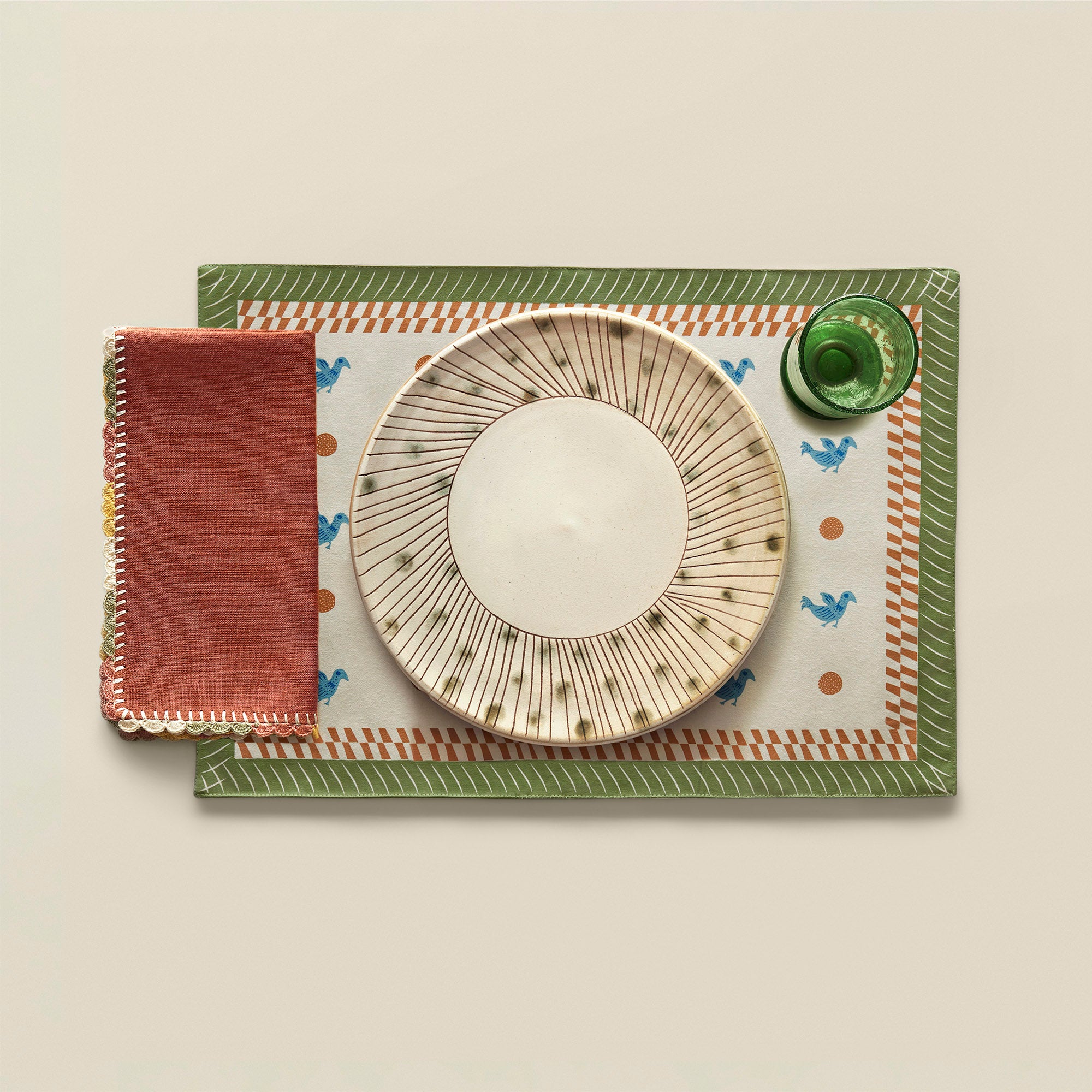 Dotty Bird Placemat (Set of 6)