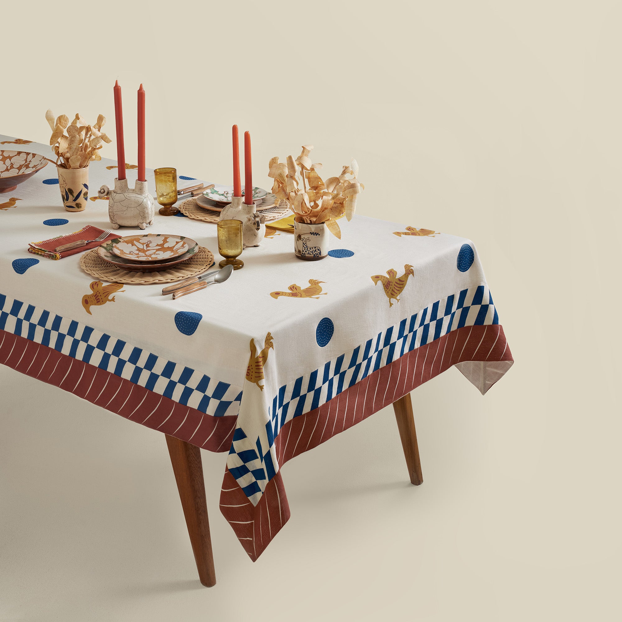 Dotty Bird Tablecloth