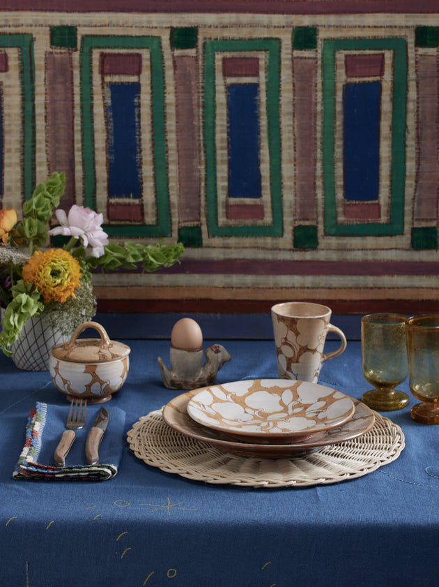 Oasis Patchwork Linen Tablecloth