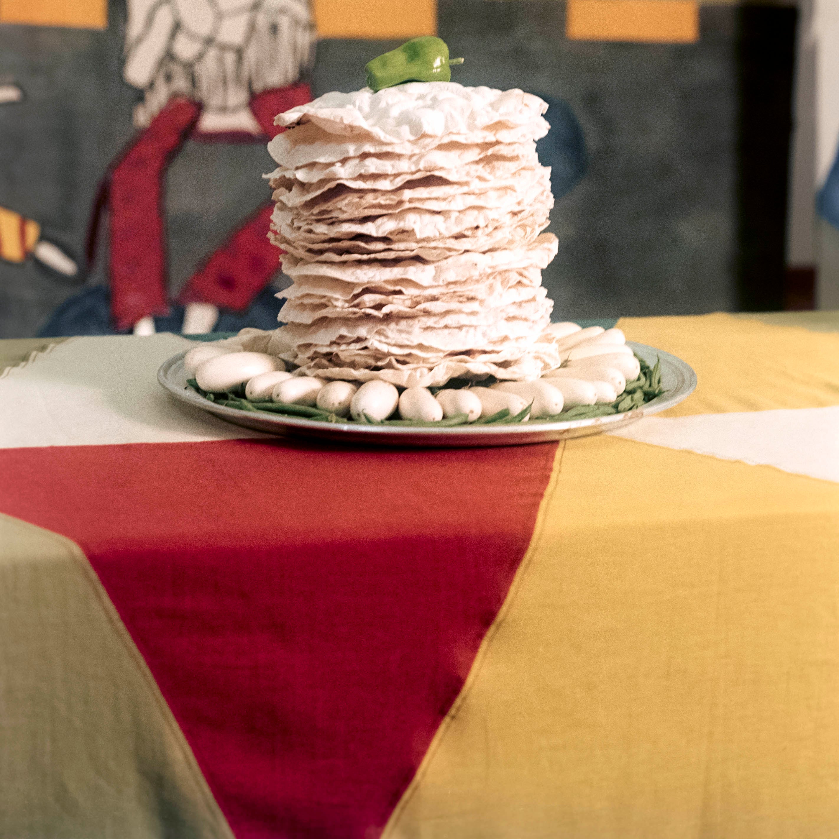 Harlequin Tablecloth in Patchwork Linen