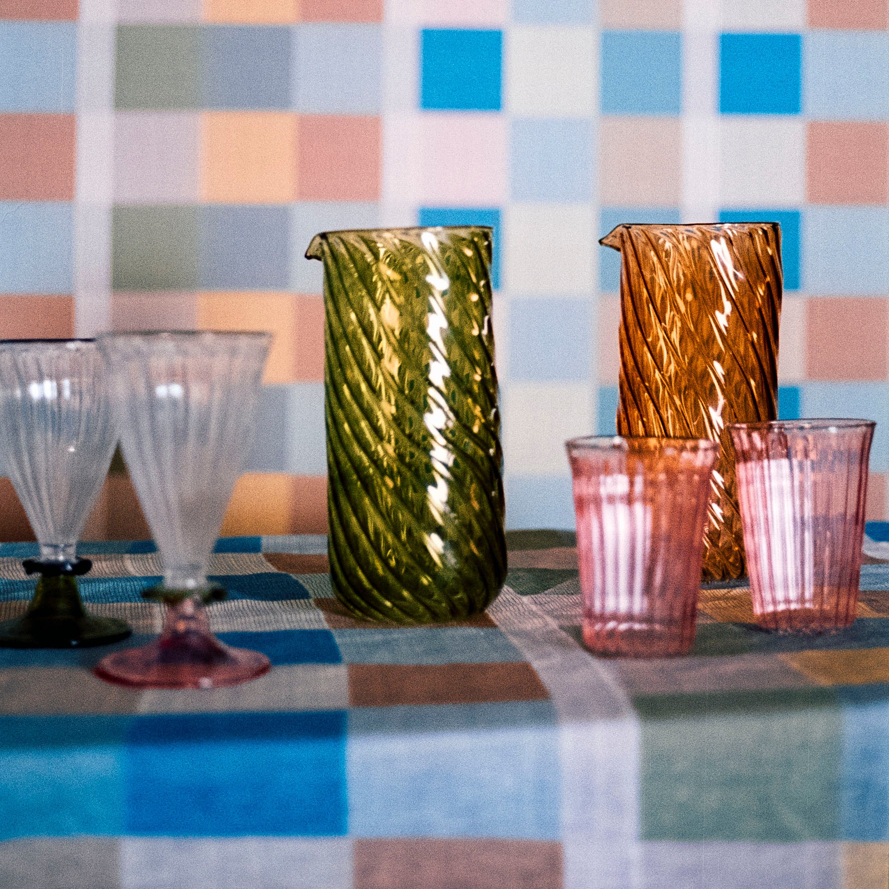 Palace Walk Handblown Wine Glass