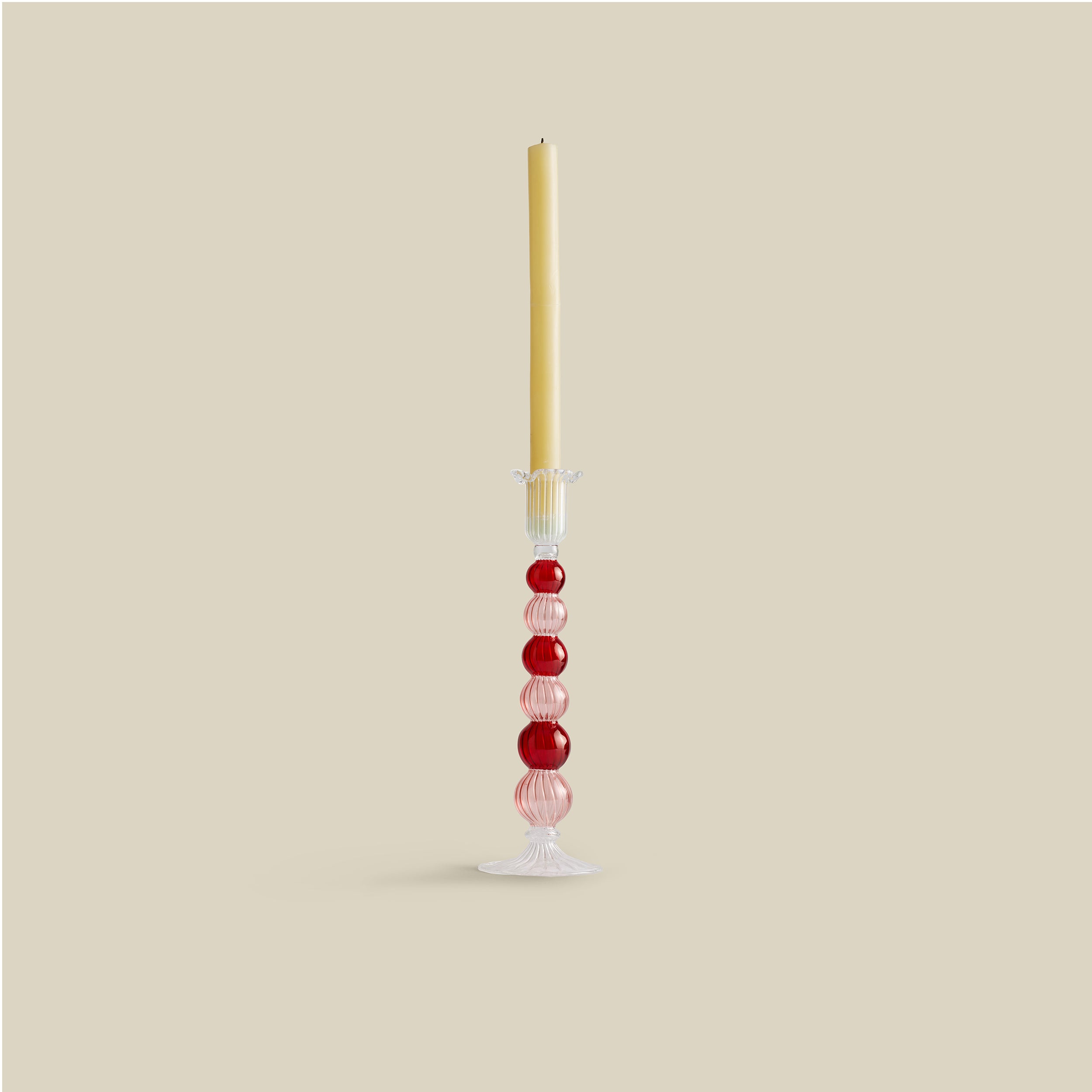 Spark Hand-Blown Glass Candle Holder