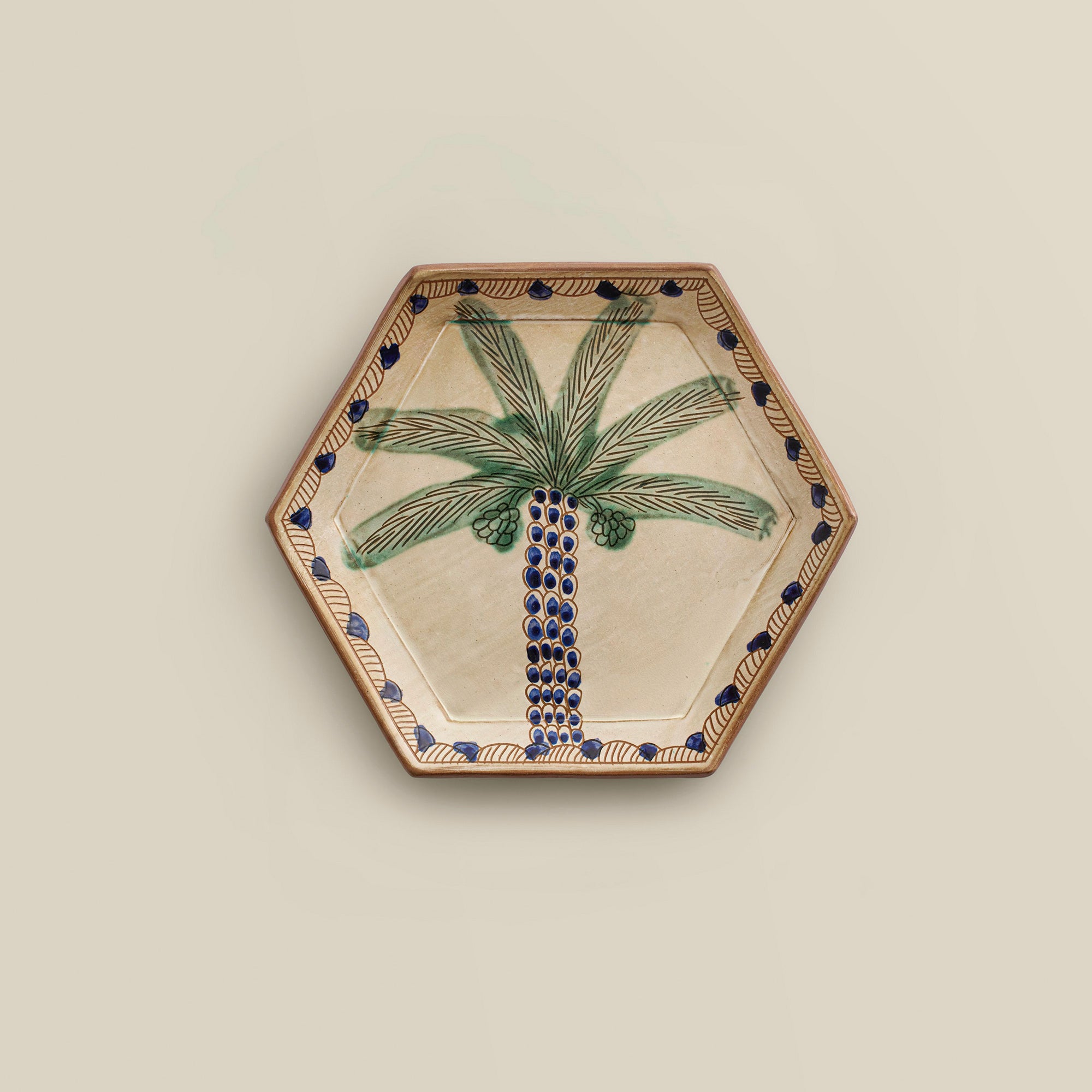 Royal Palm Hexagon Dinner Plate (Set of 2)